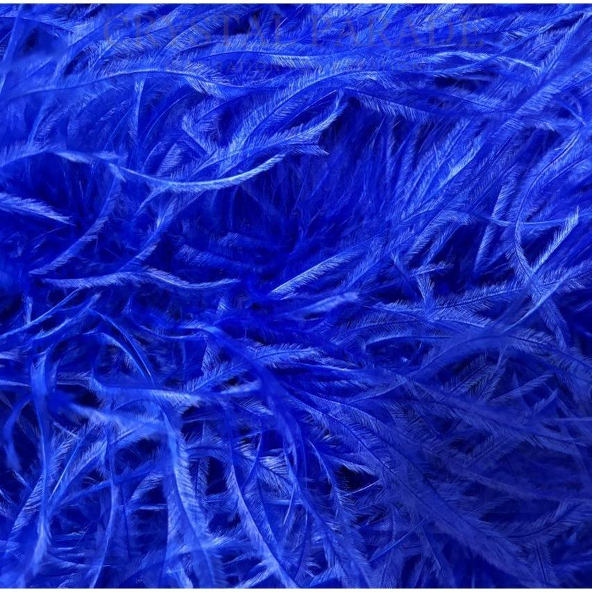 Ostrich Feather Boa 5ply - Cobalt Blue 1 mtr