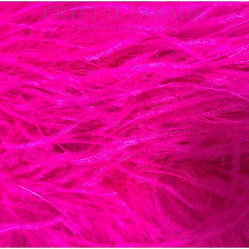 Ostrich Feather Boa 5ply - Hot Pink 1 mtr