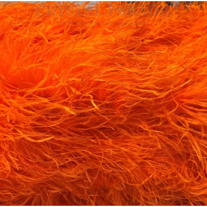 Ostrich Feather Boa 5ply - Orange 1 mtr