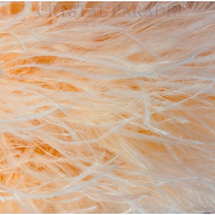 Ostrich Feather Boa 5ply - Peach 1 mtr