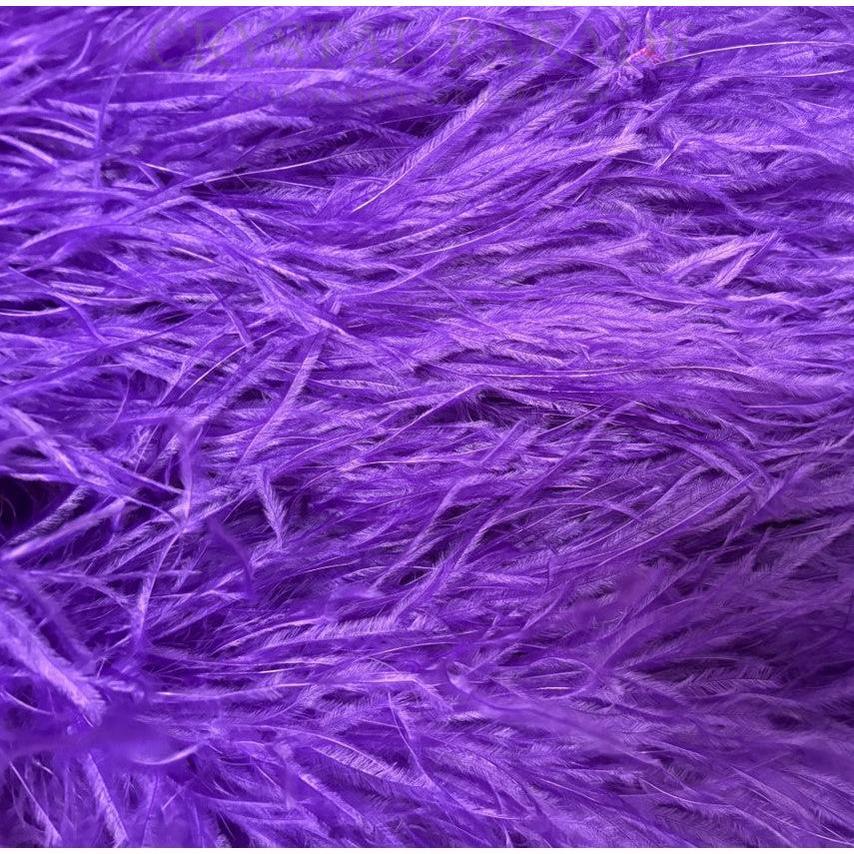 Ostrich Feather Boa 5ply - Purple 1 mtr