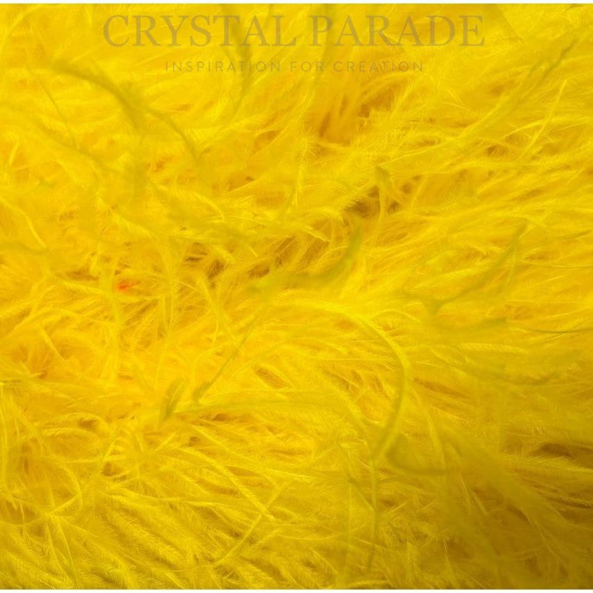 Ostrich Feather Boa 5ply - Yellow 1 mtr