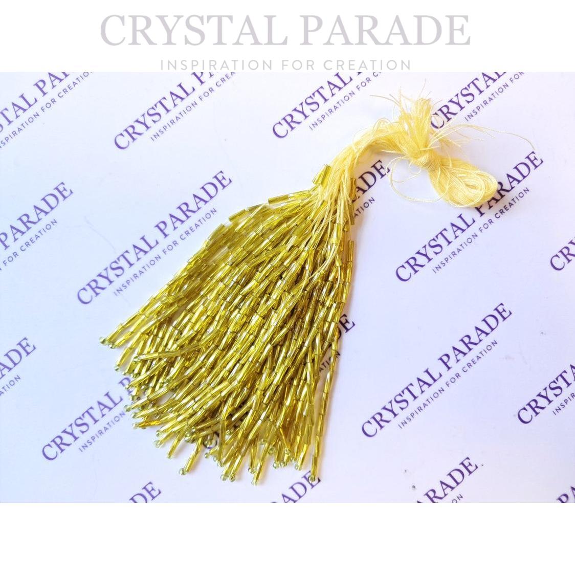 Zodiac Bugle Bead Dropper Bunch - Yellow