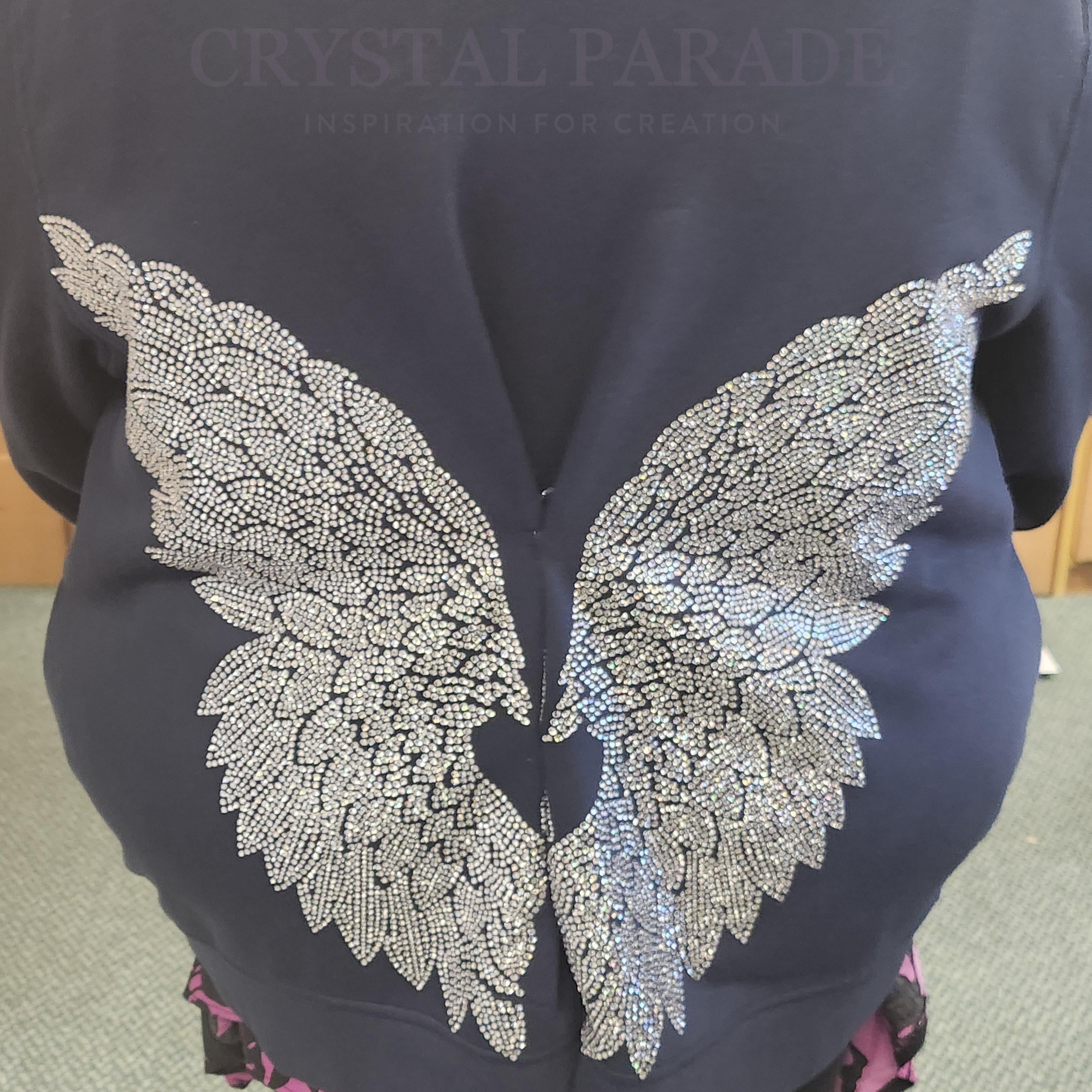 Zodiac Hotfix Crystal Iron on Transfers - Wings