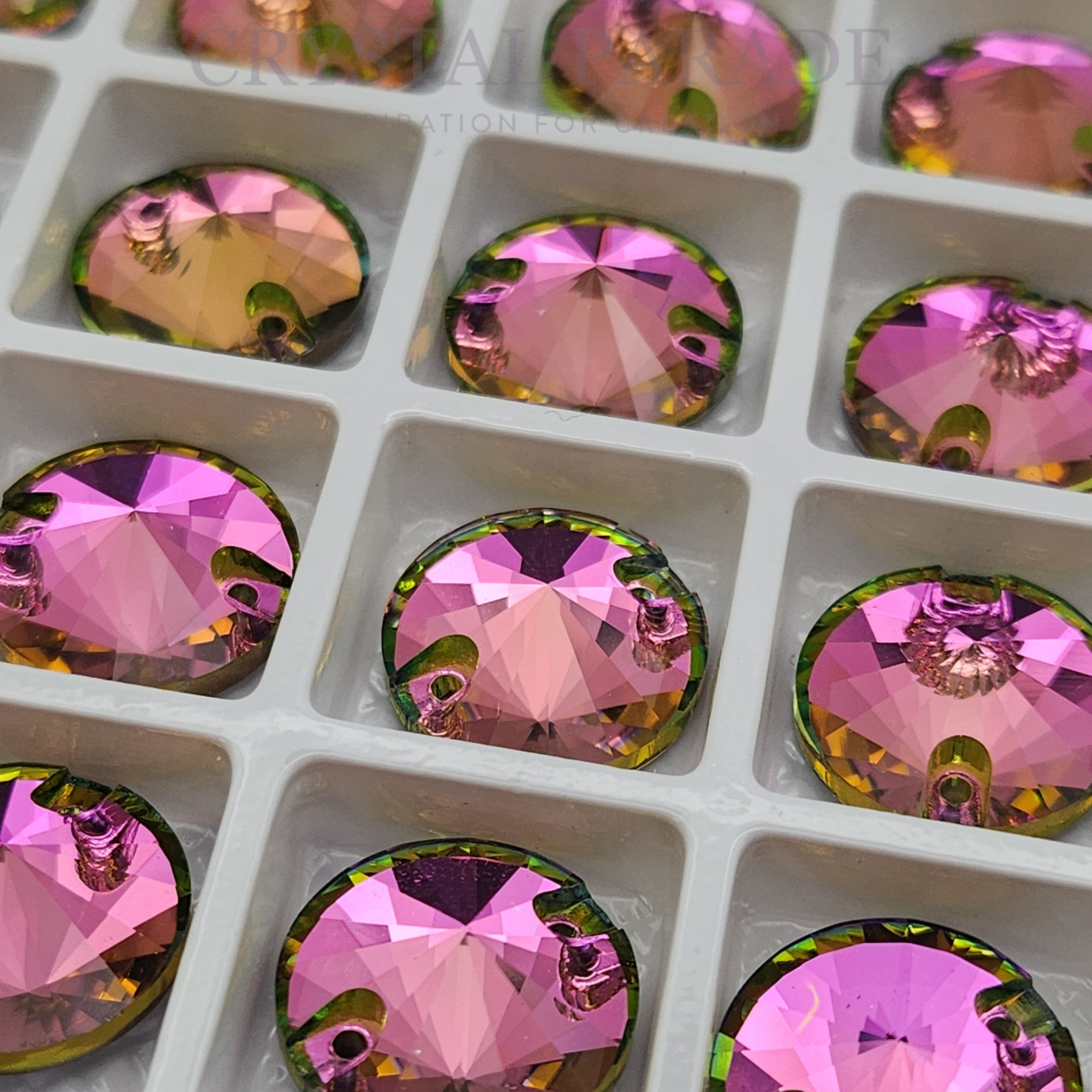 Limited Edition - Zodiac Rivoli Sew on Stone - Vitrail Rose