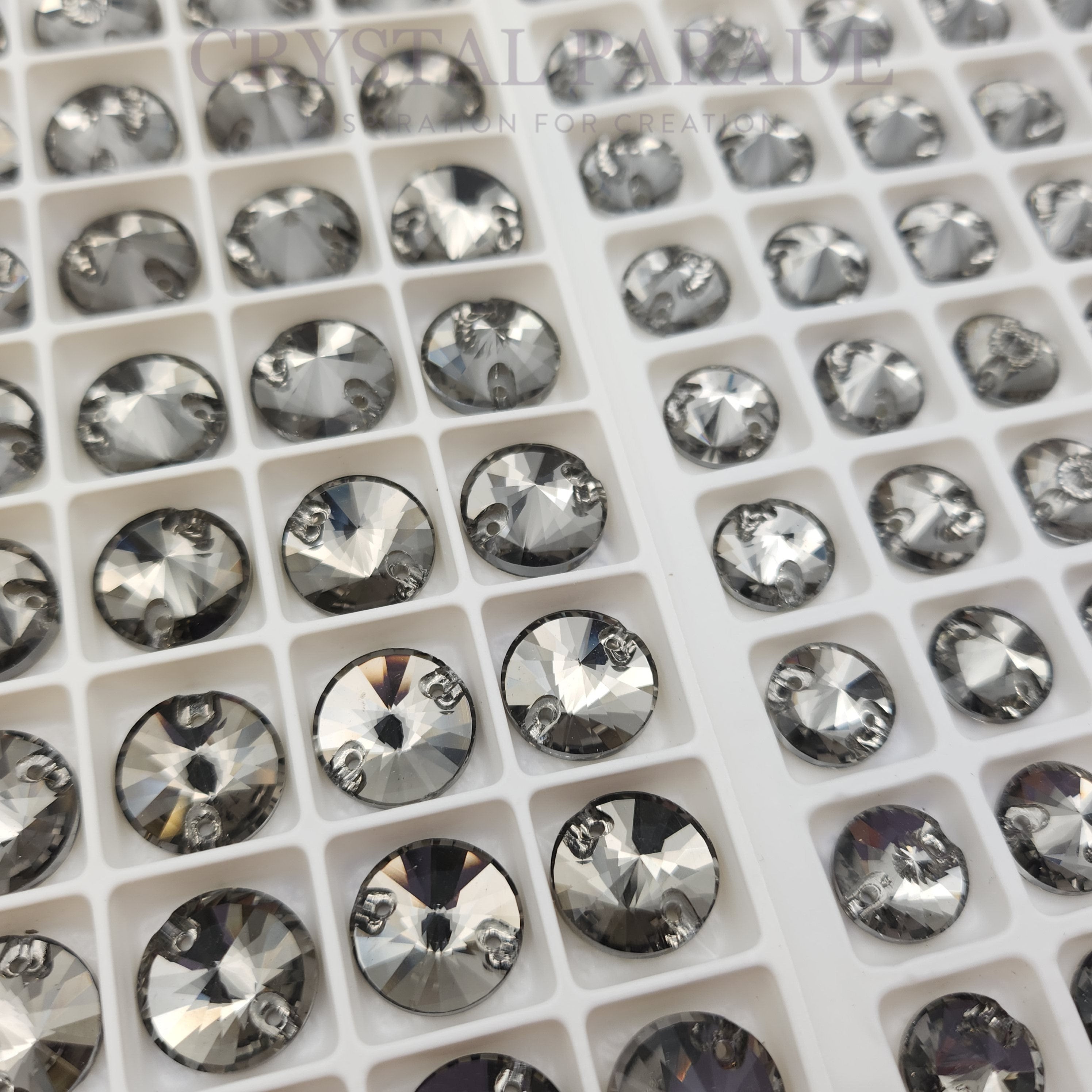 Zodiac Rivoli Sew on Stone - Black Diamond