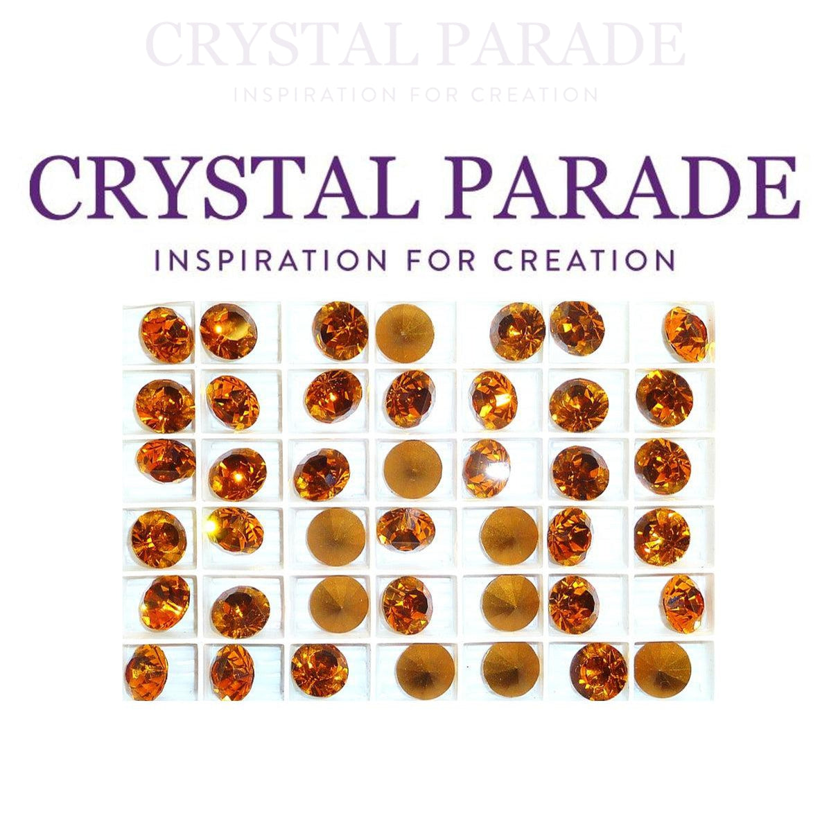 Swarovski 1100 Round Chaton SS47 (11mm) Pack of 6 - Topaz