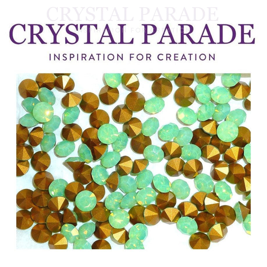 Swarovski 1100 Round Chaton Various Sizes - Green Opal