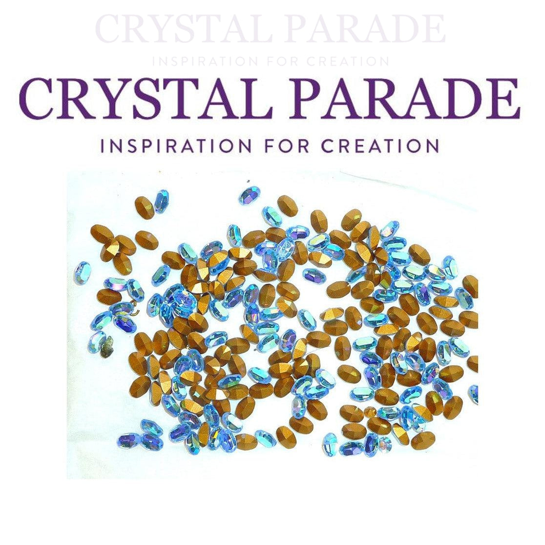 Swarovski 4100 Fancy Oval 6x4mm - Pack of 12 Light Sapphire AB