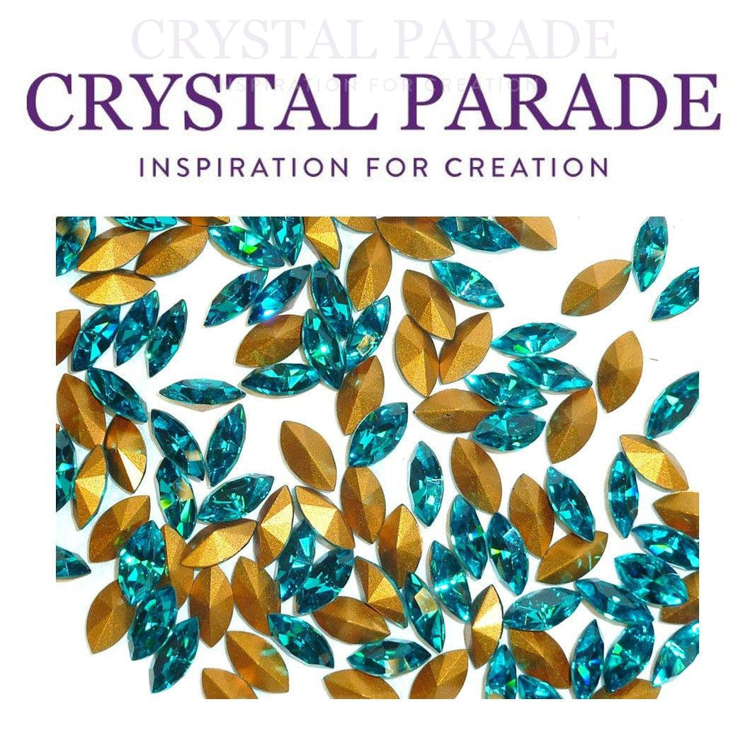 Swarovski 4200 Fancy Navette 18x9mm - Pack of 4 Blue Zircon