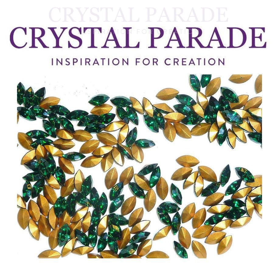 Swarovski 4200 Fancy Navette 6x3mm - Pack of 12 Emerald