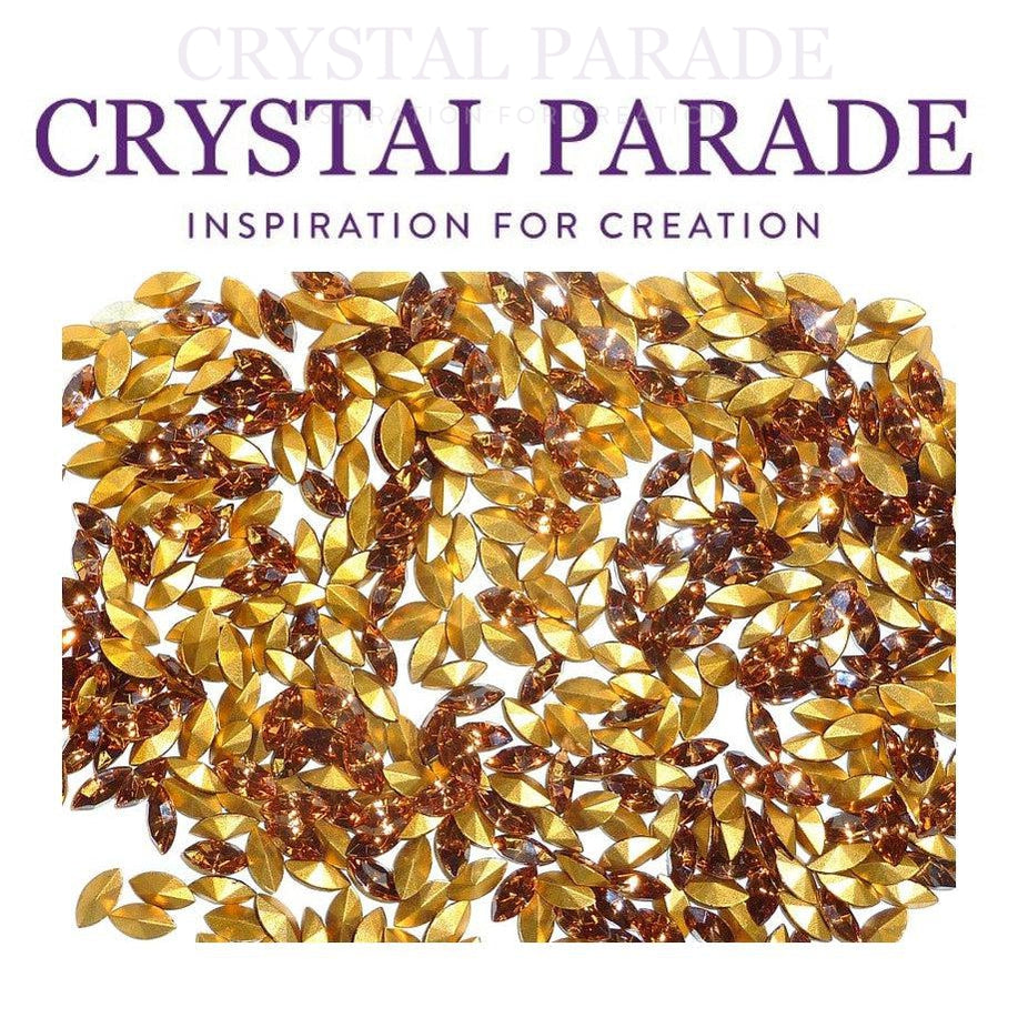 Swarovski 4200 Fancy Navette 6x3mm - Pack of 12 Light Smoked Topaz