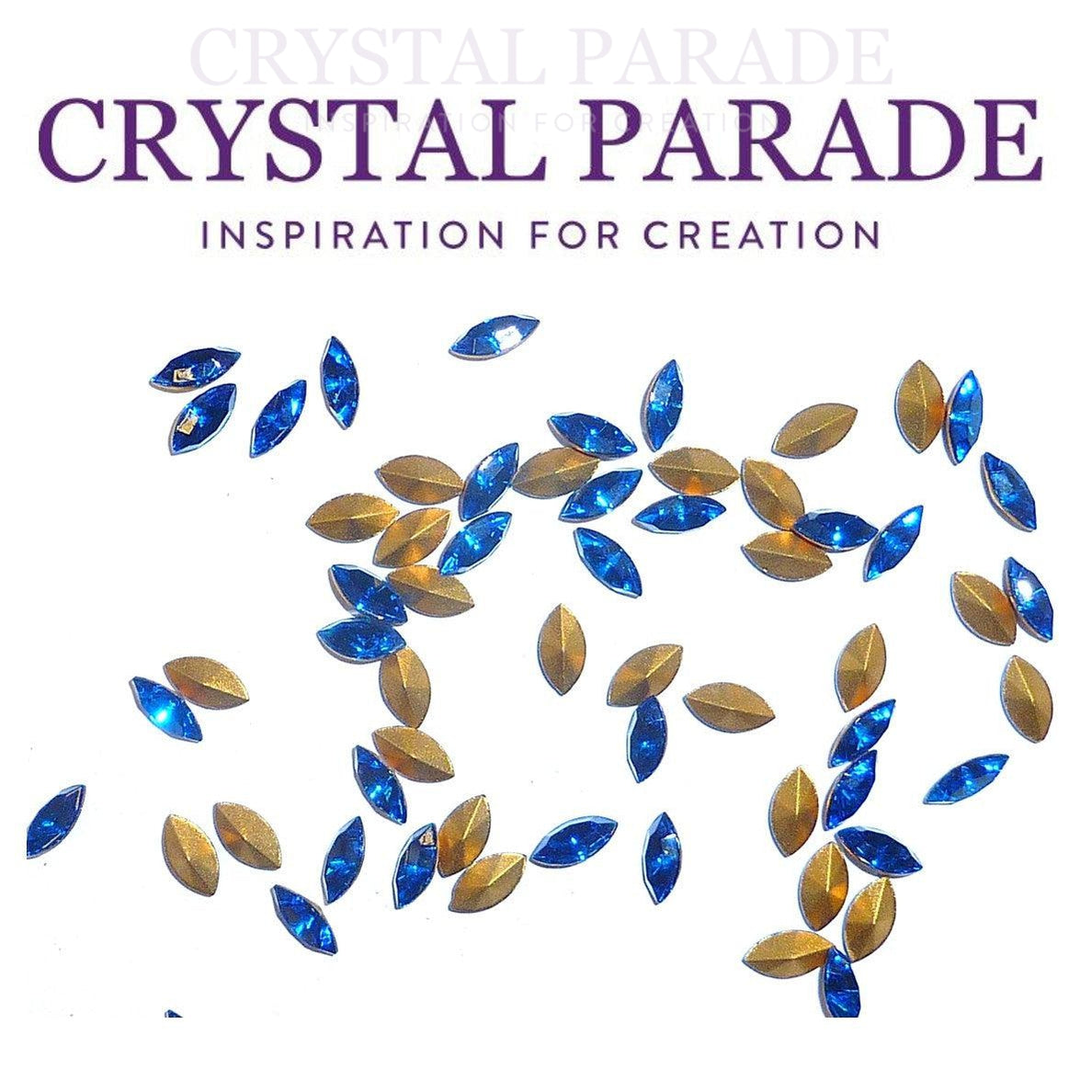 Swarovski 4200 Fancy Navette 8x4mm - Pack of 12 Capri Blue