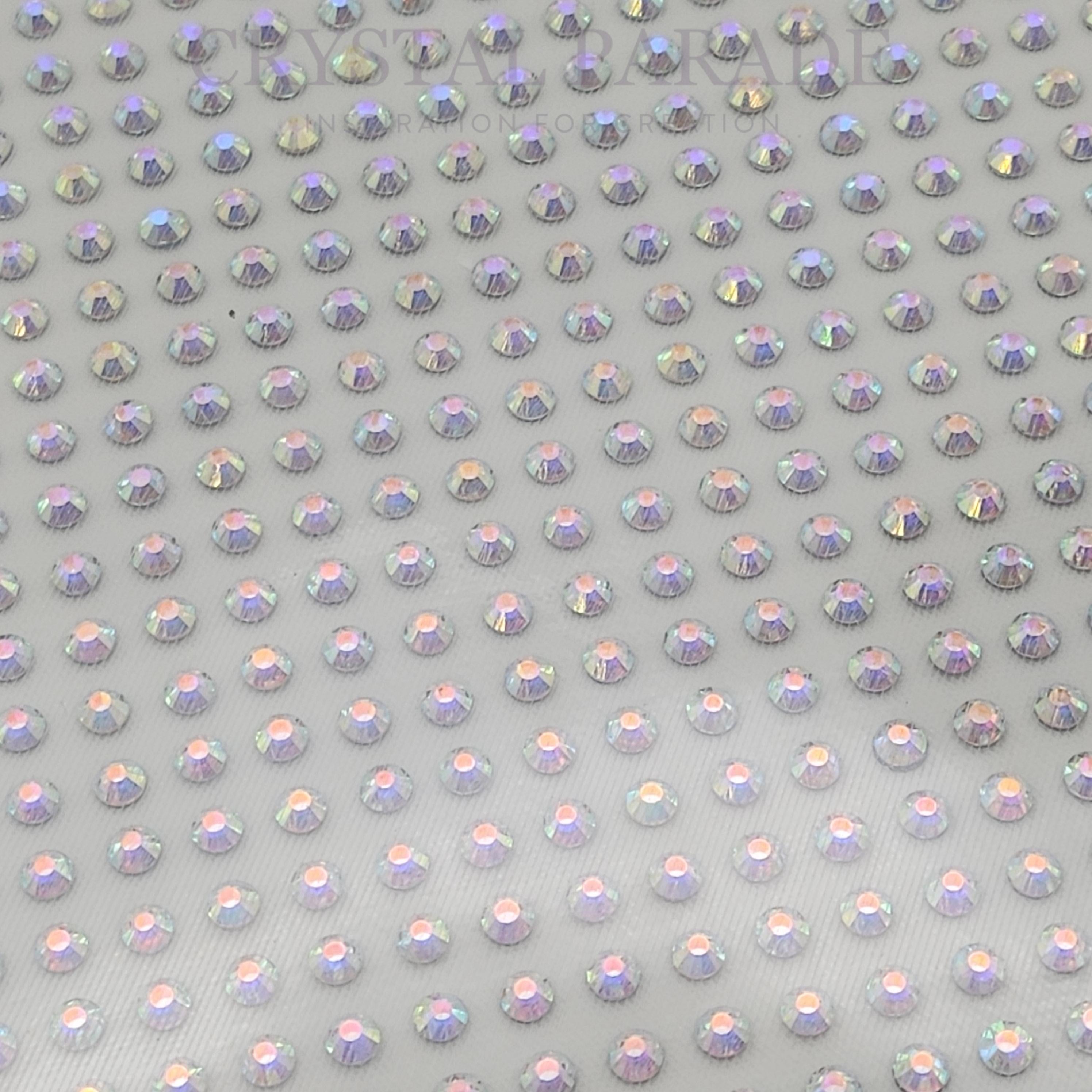 Hotfix Transfer Rhinestone Sheet SS16 (4mm) AB - A4