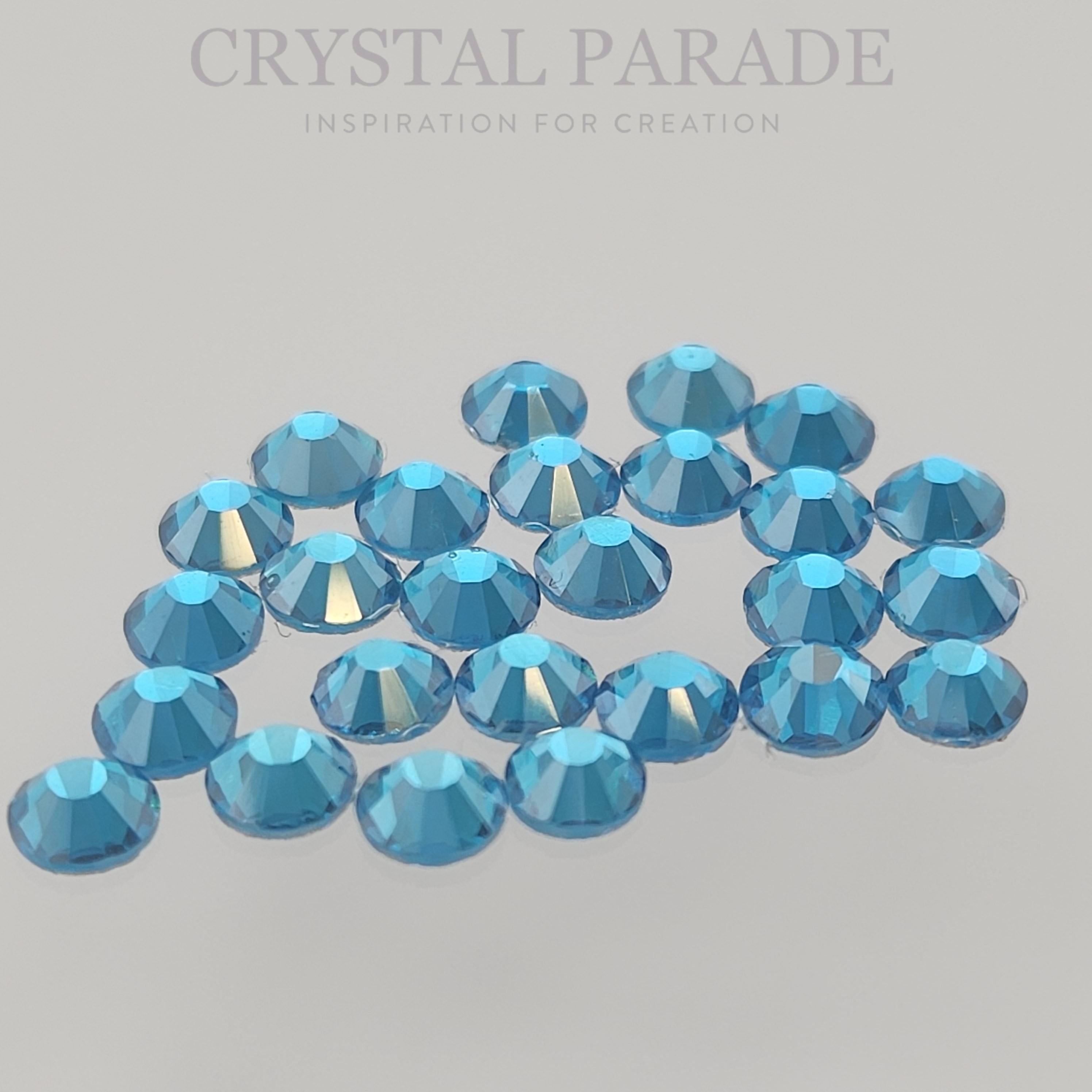 Luna Non Hotfix Rhinestones - Capri Blue Satin