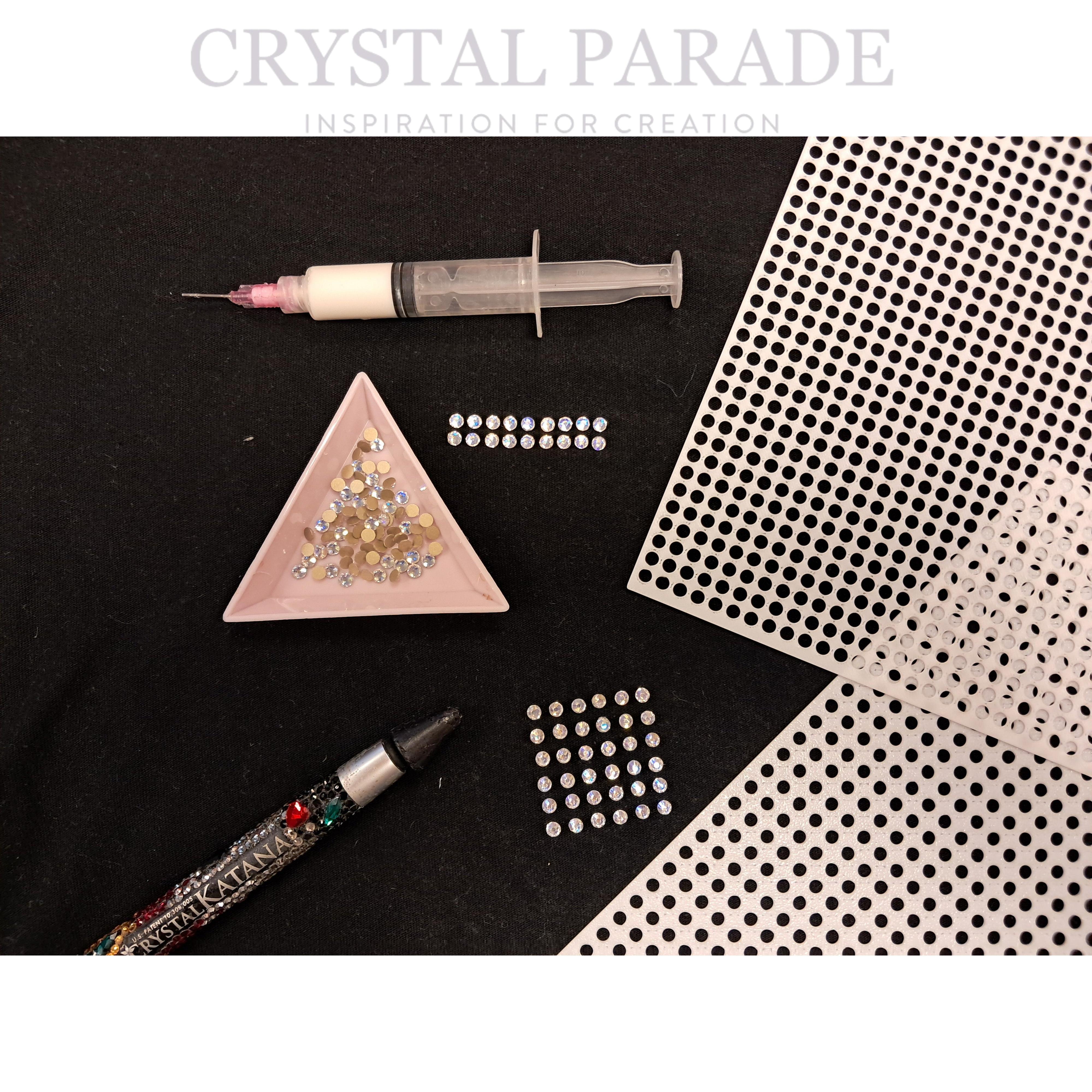 Rhinestone Placement Guidance Grid Stencils - Straight Lines