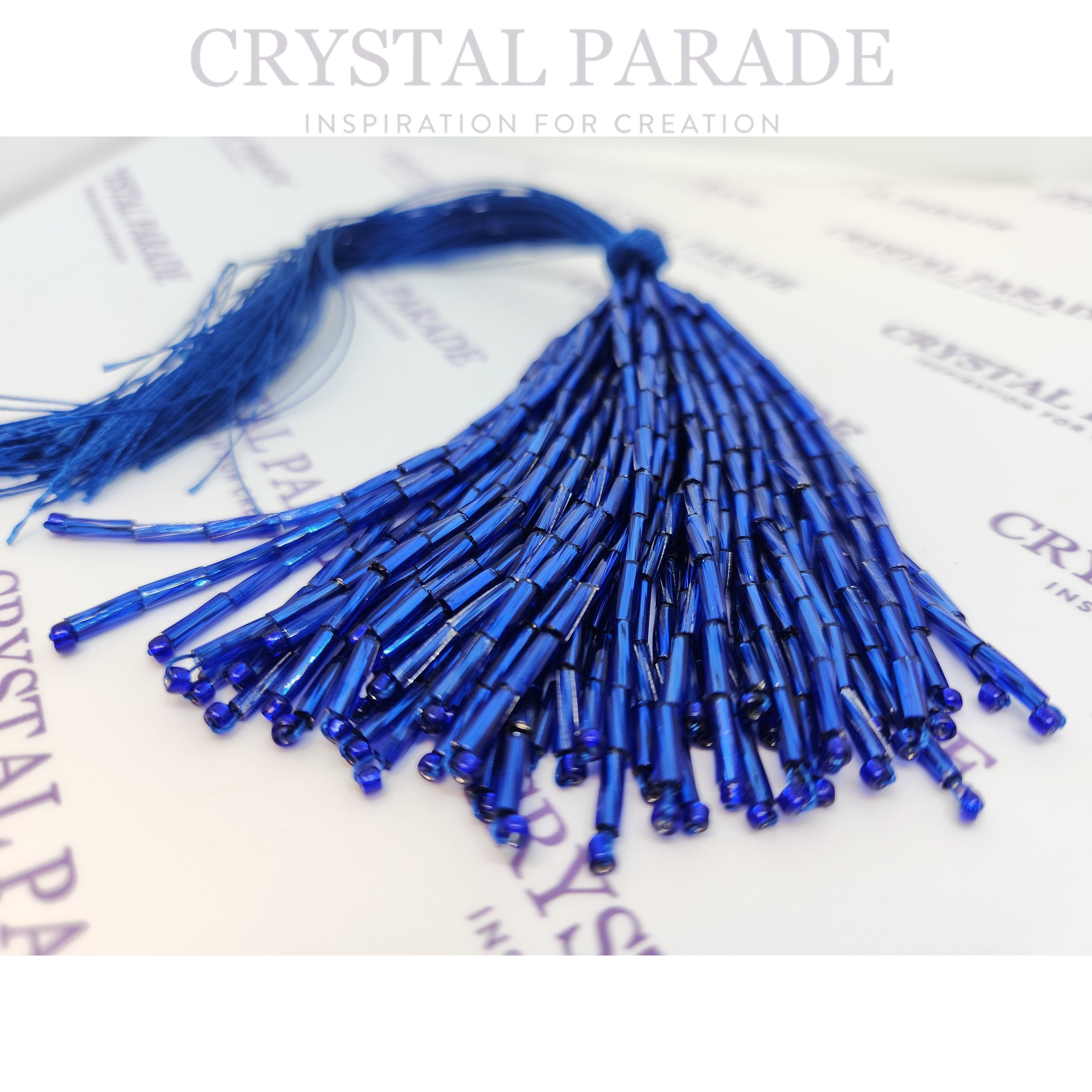 Zodiac Bugle Bead Dropper Bunch - Blue