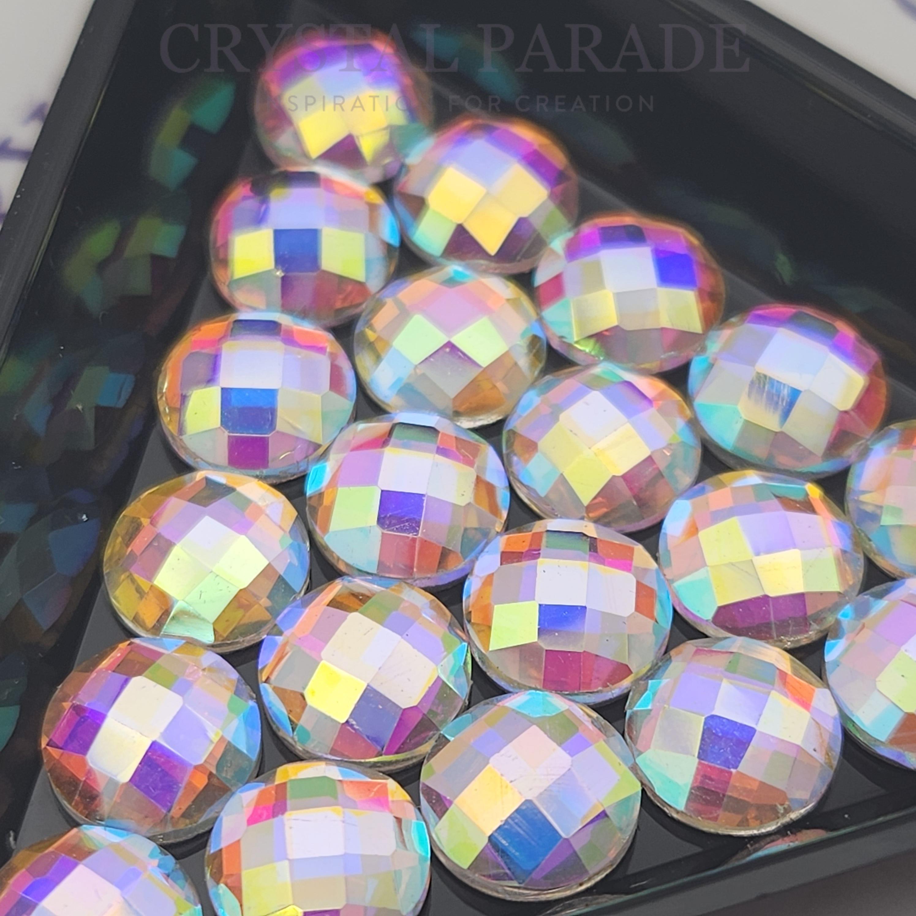 Zodiac Crystal Chessboard 8mm Pack of 20 - AB