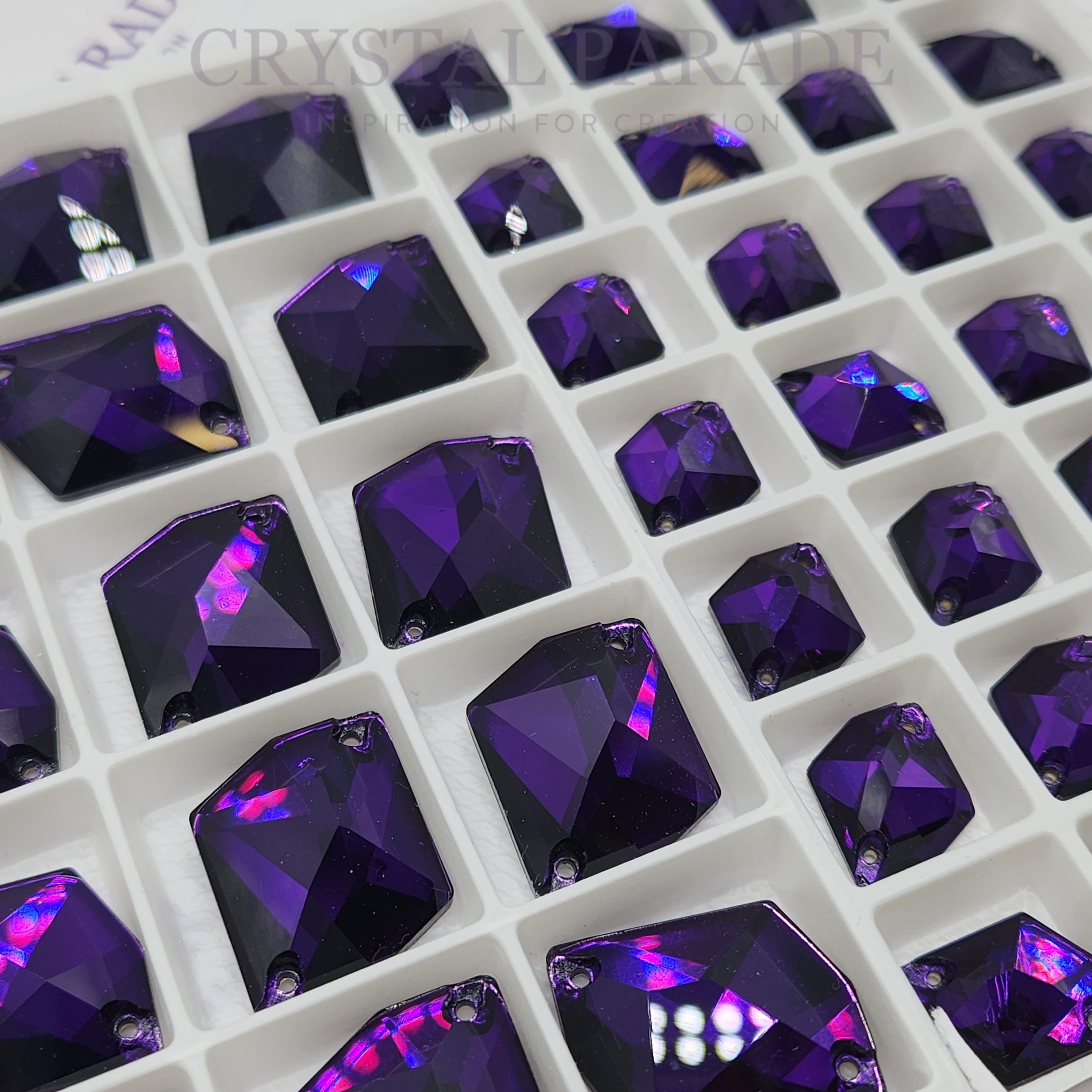 Zodiac Crystal Cosmic Sew on Stone - Pure Purple