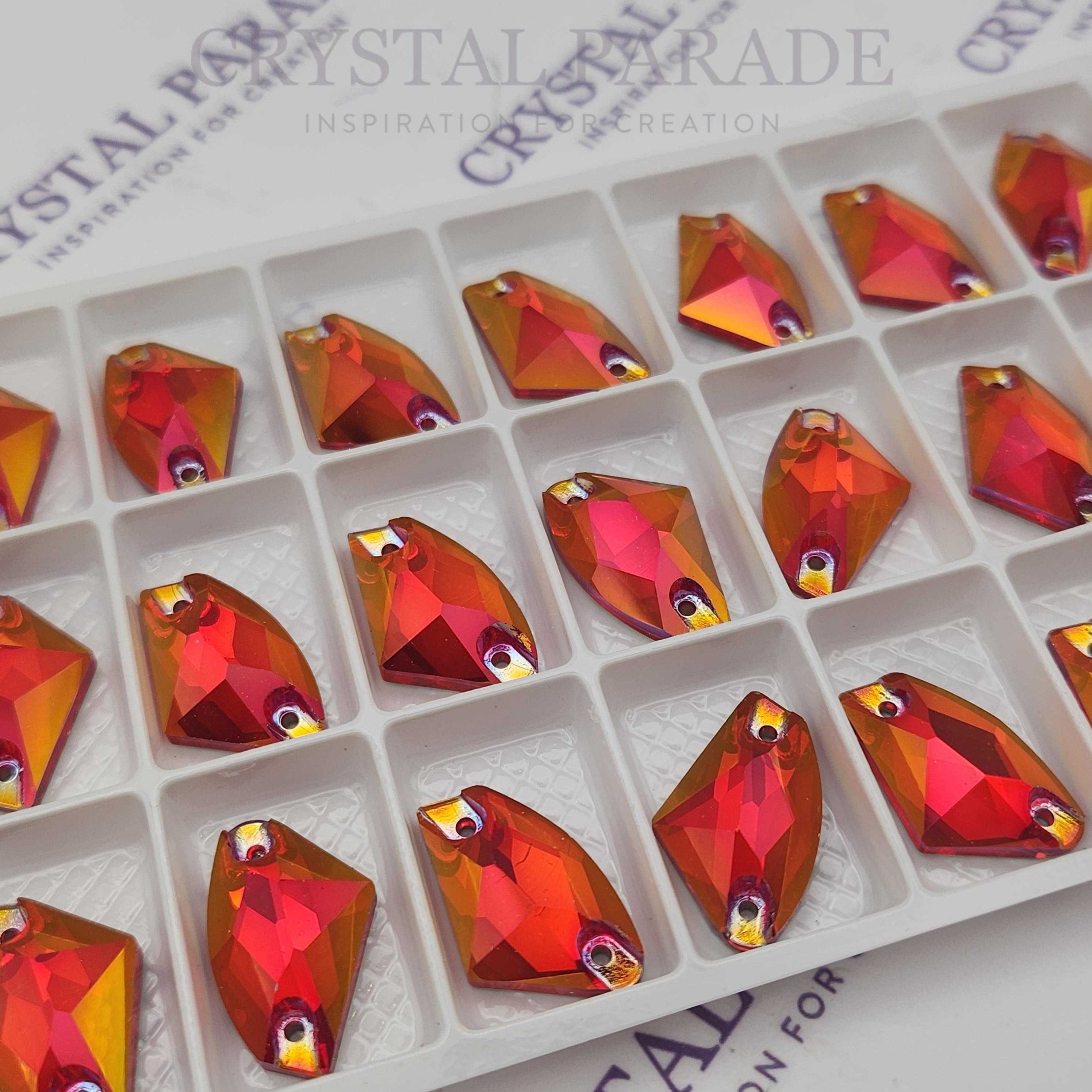 Zodiac Crystal Galactic Sew on Stone - Fire Opal