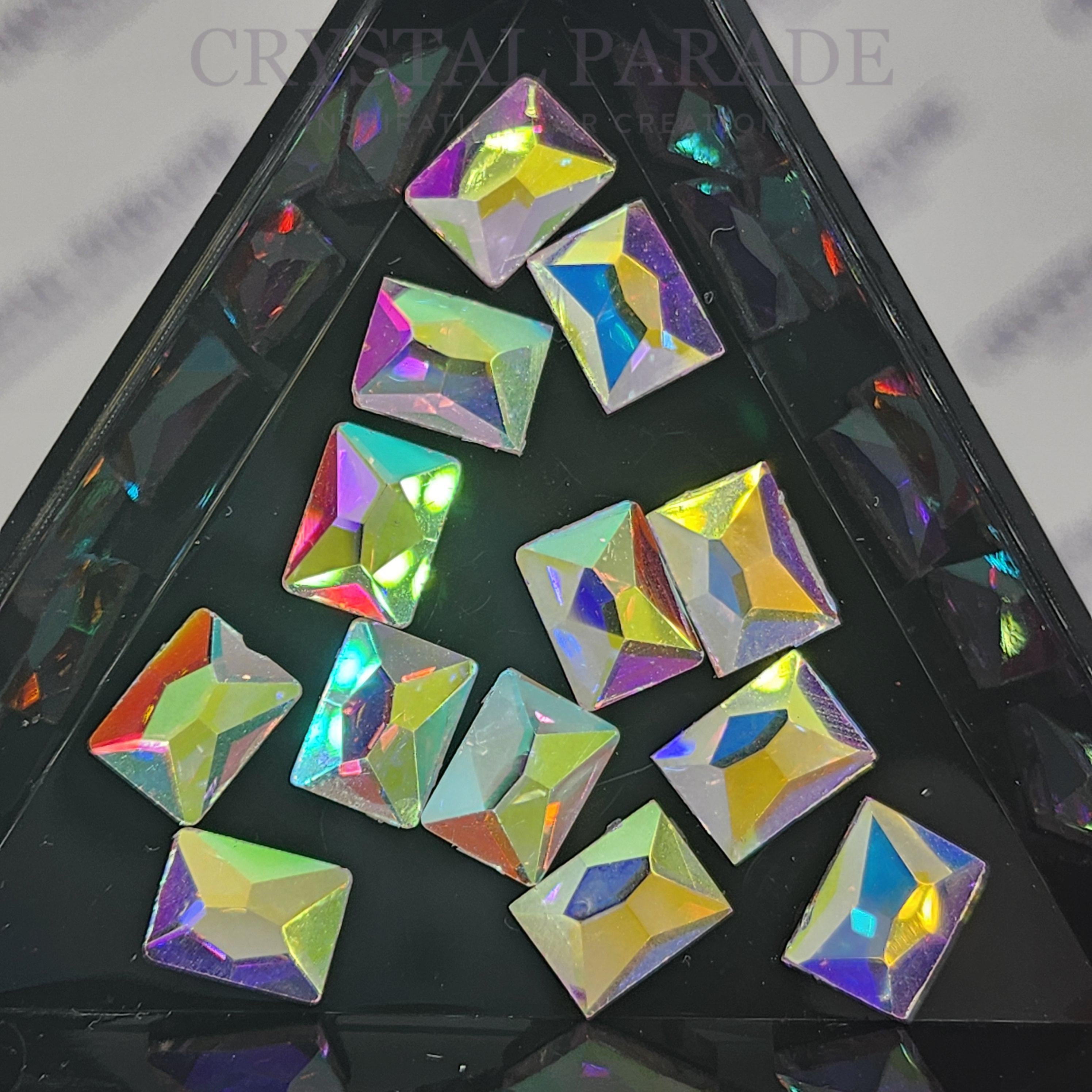 Zodiac Crystal Rectangle 6 x 8mm Pack of 20 - AB