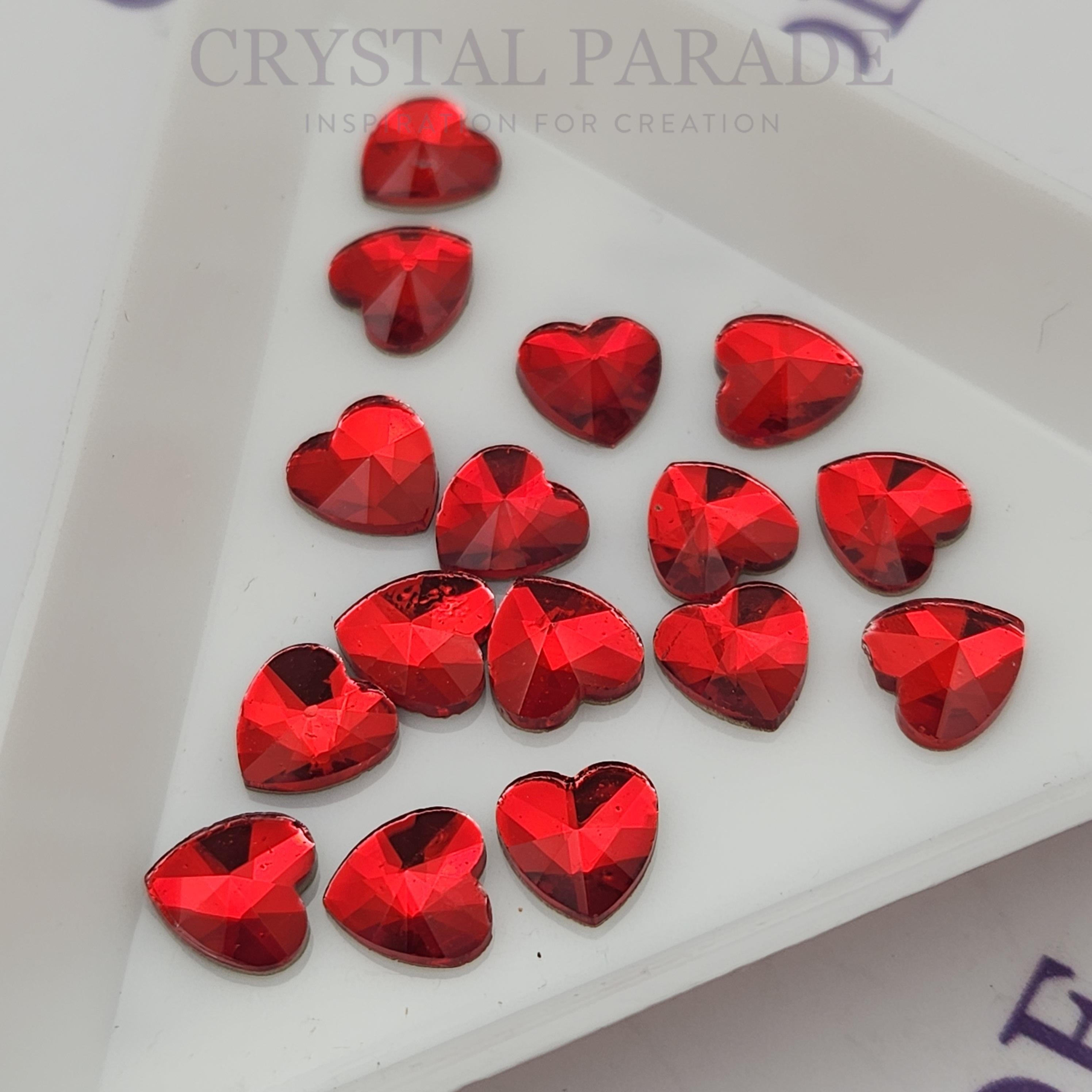 Zodiac Crystal Rivoli Heart Shape 7mm - Light Siam