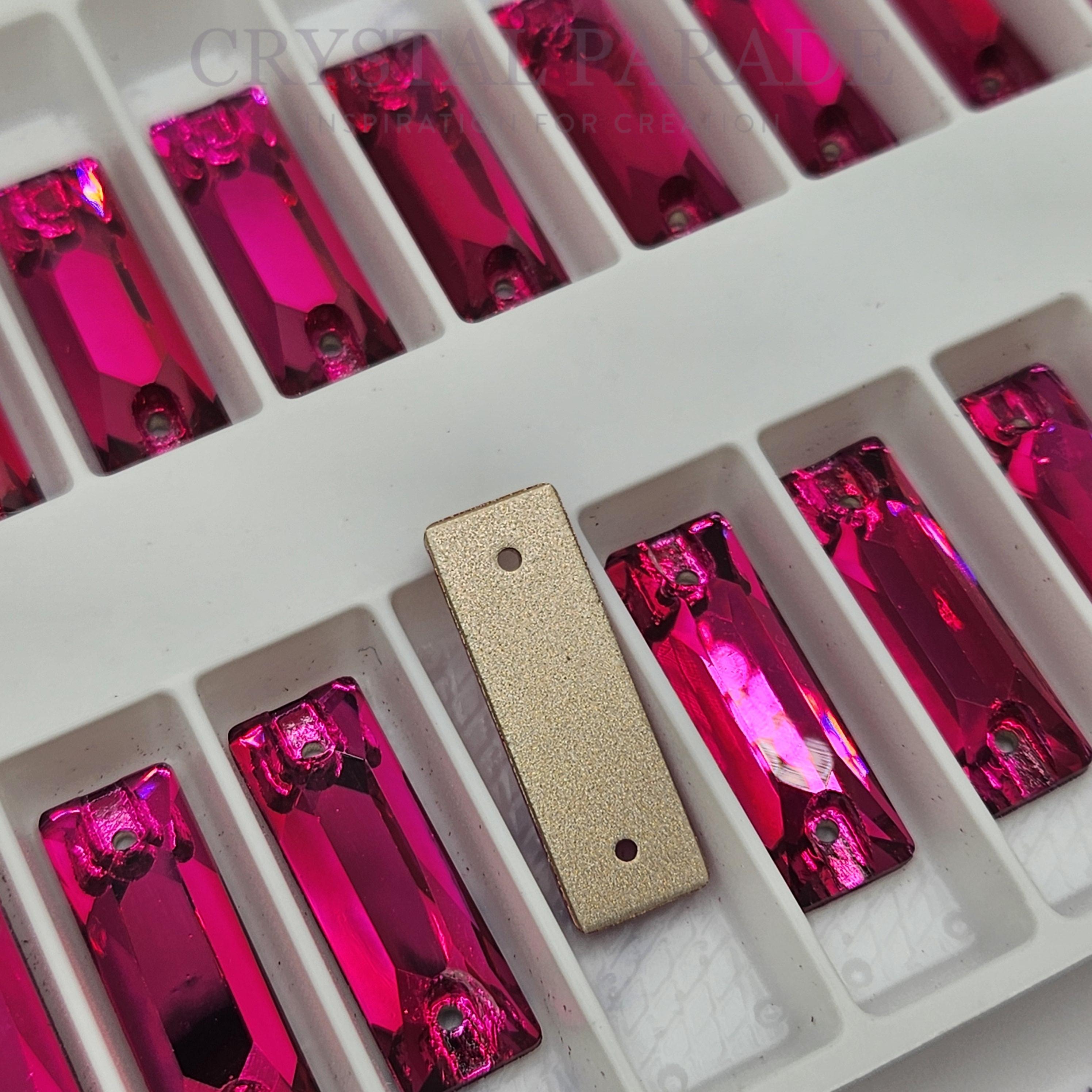 Zodiac Crystal Slim Baguette Sew on Stone - Ruby