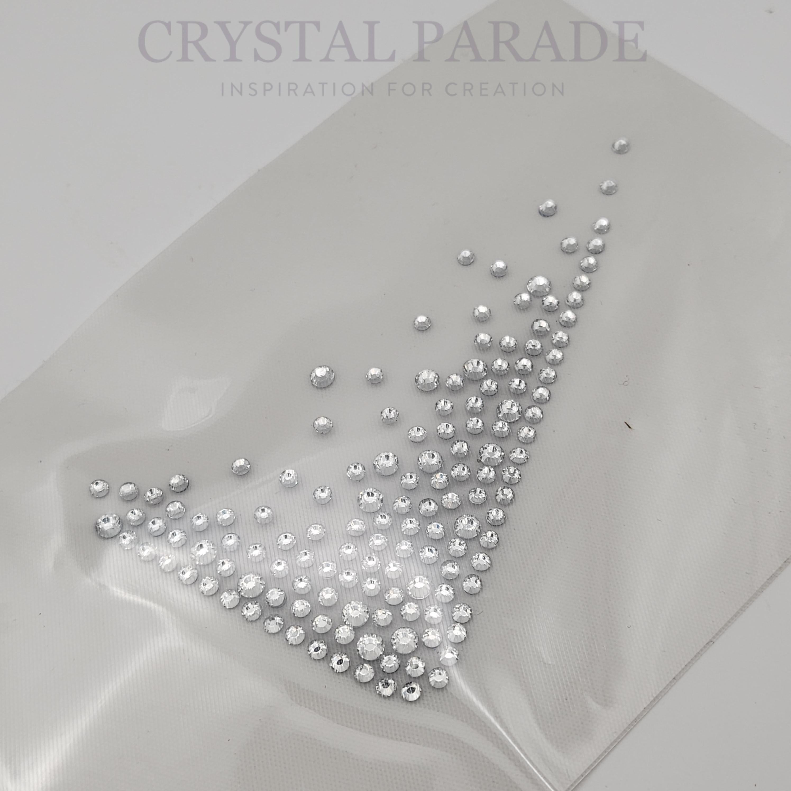 Zodiac Hotfix Crystal Transfer Collar/ Pocket Corner - Clear