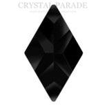 Zodiac Hotfix Rhombus Shape 8 x 13mm Jet - Pack of 20
