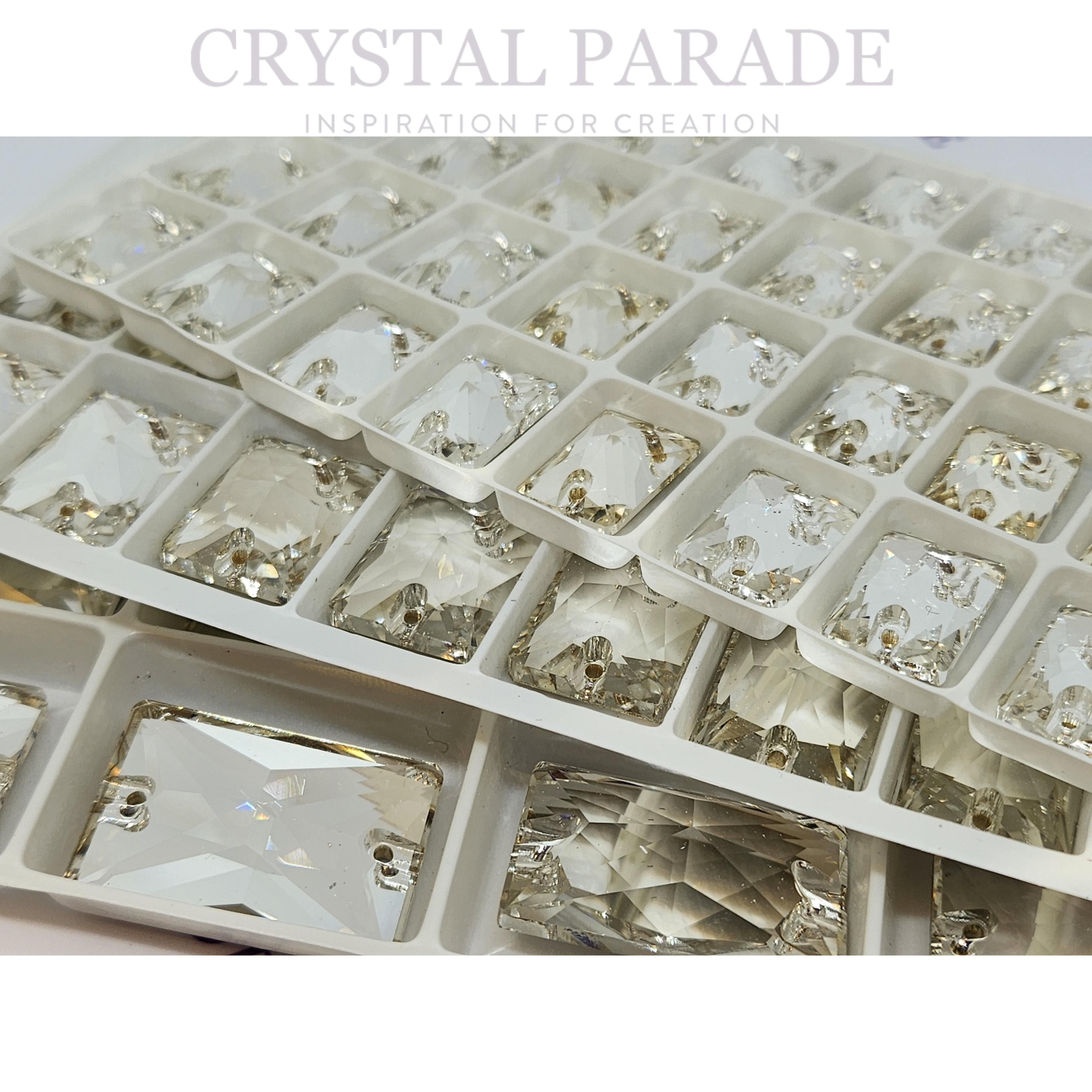 Zodiac Sew on Stone Rectangle - Clear