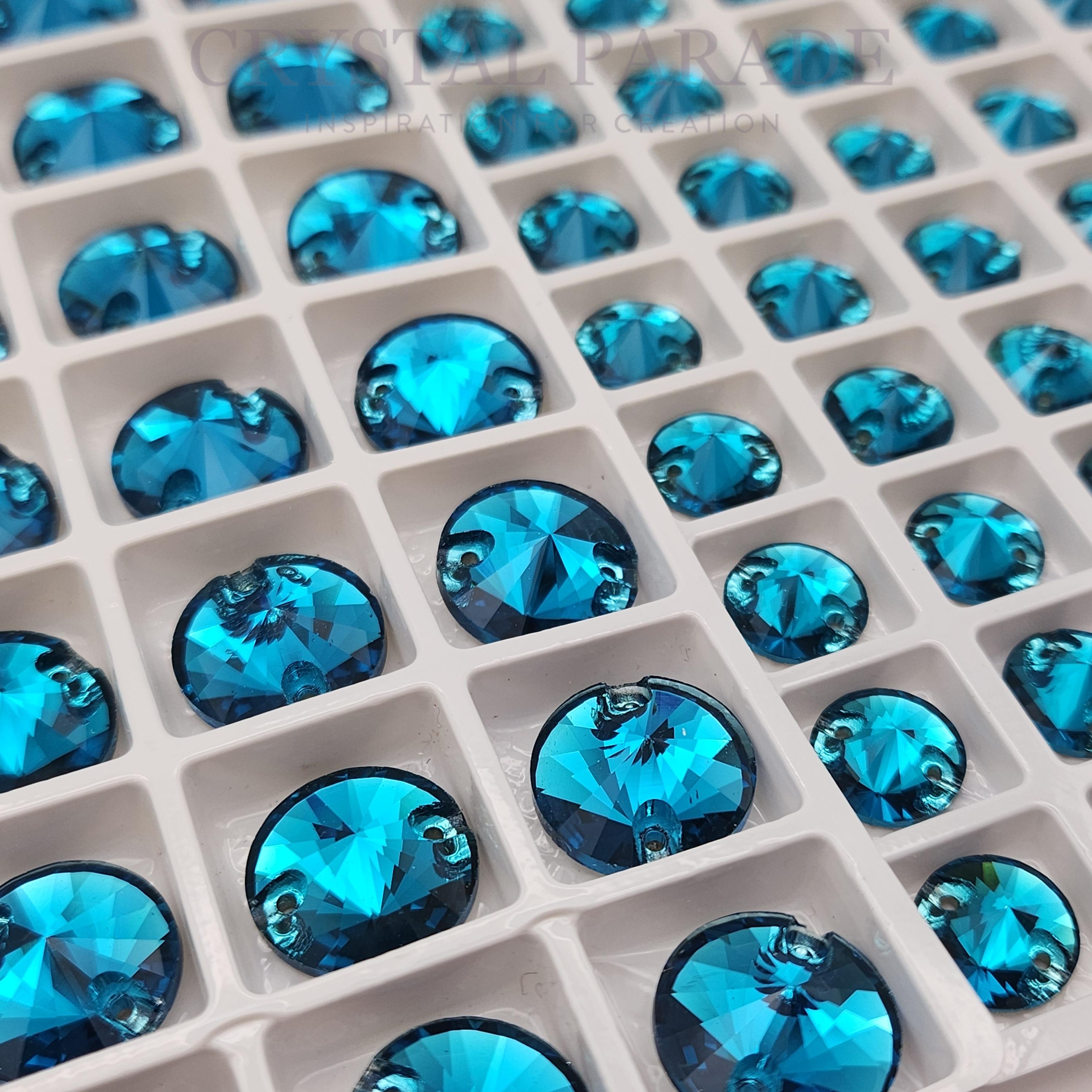 Zodiac Sew on Stone Rivoli - Blue Zircon