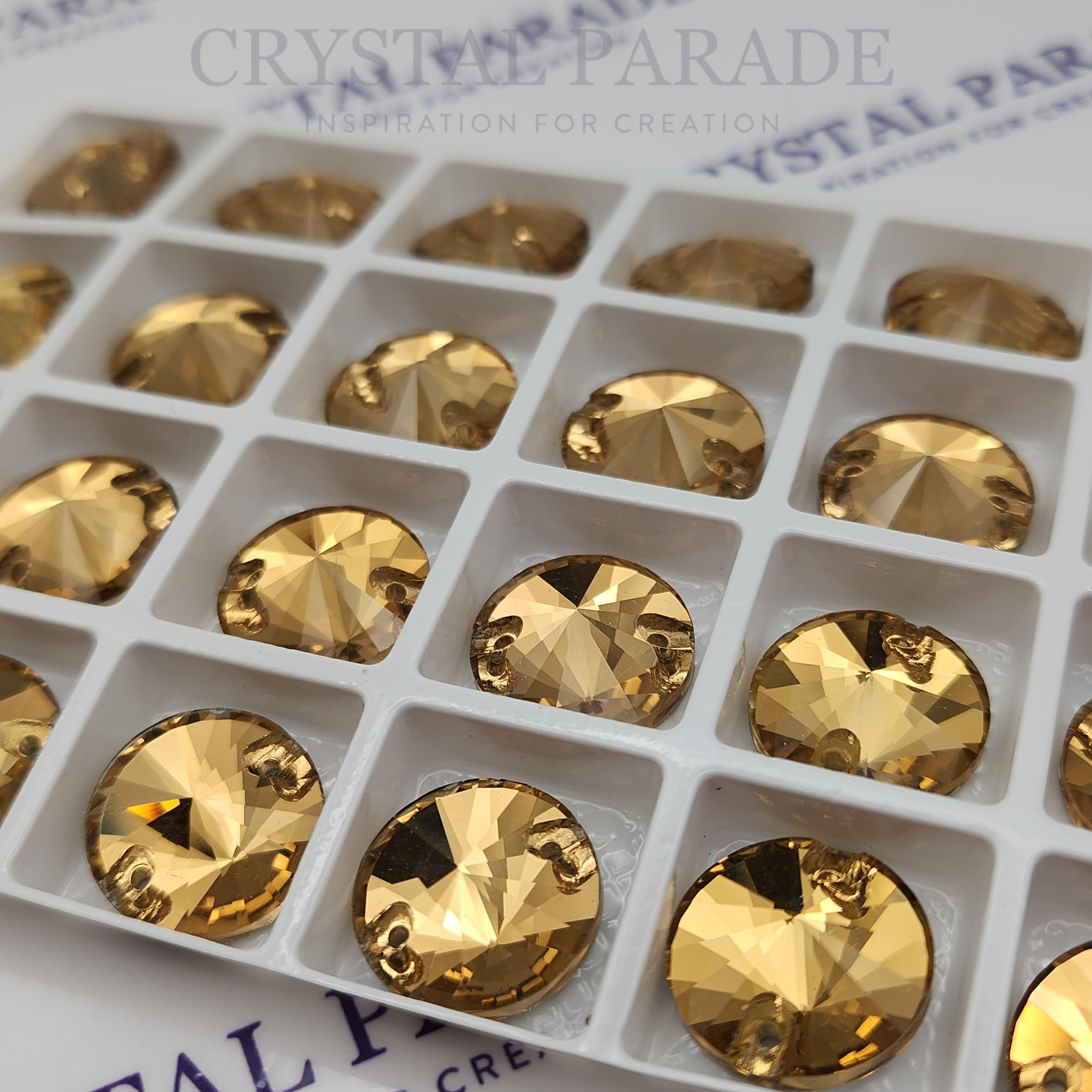 Zodiac Sew on Stone Rivoli - Light Smoked Topaz