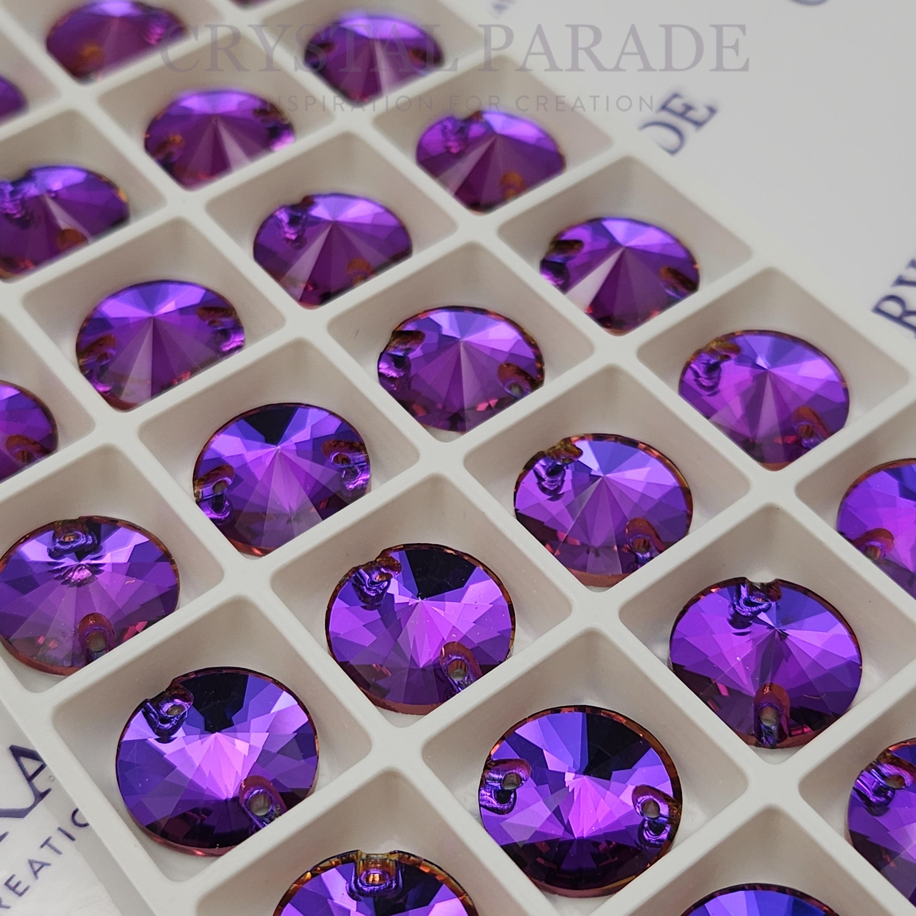 Zodiac Sew on Stone Rivoli - Violet Blue