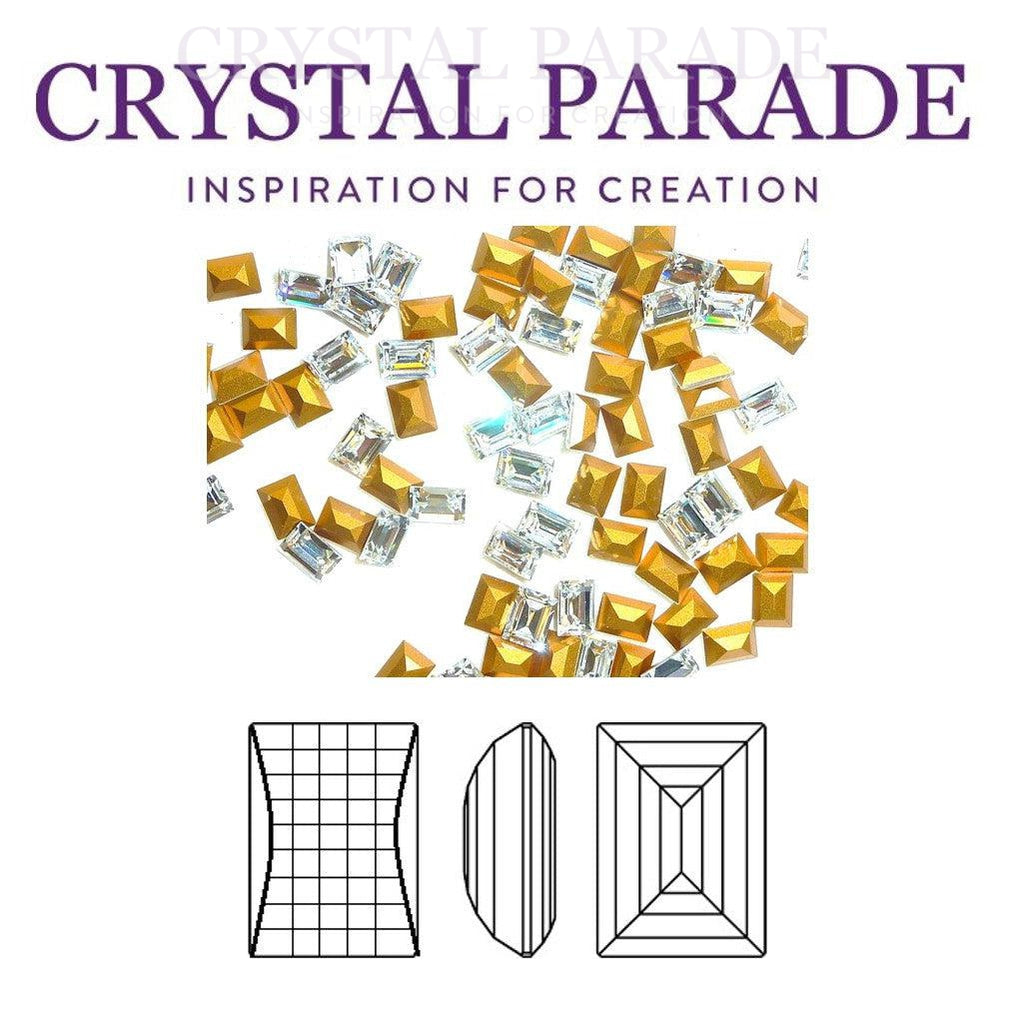 Swarovski 4521 Fancy Rectangle 10x8mm - Pack of 4 Clear