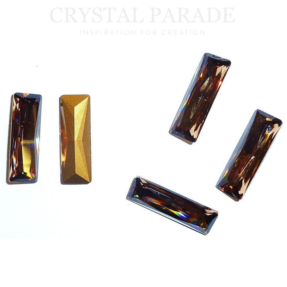 Swarovski 4547 Fancy Baguette 30x10mm - 1 Piece Light Smoked Topaz