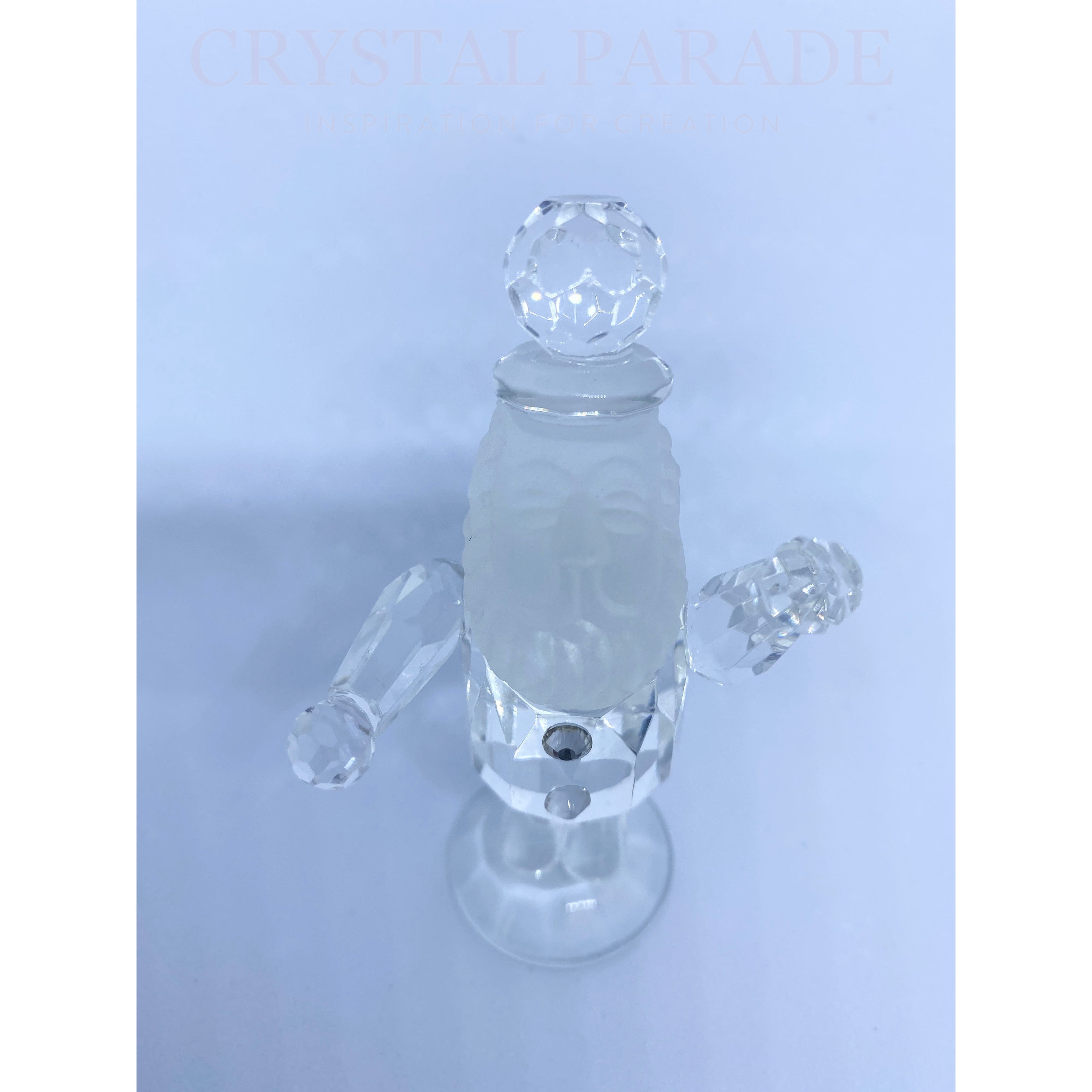 Crystal Glass Santa Figurine Ornament