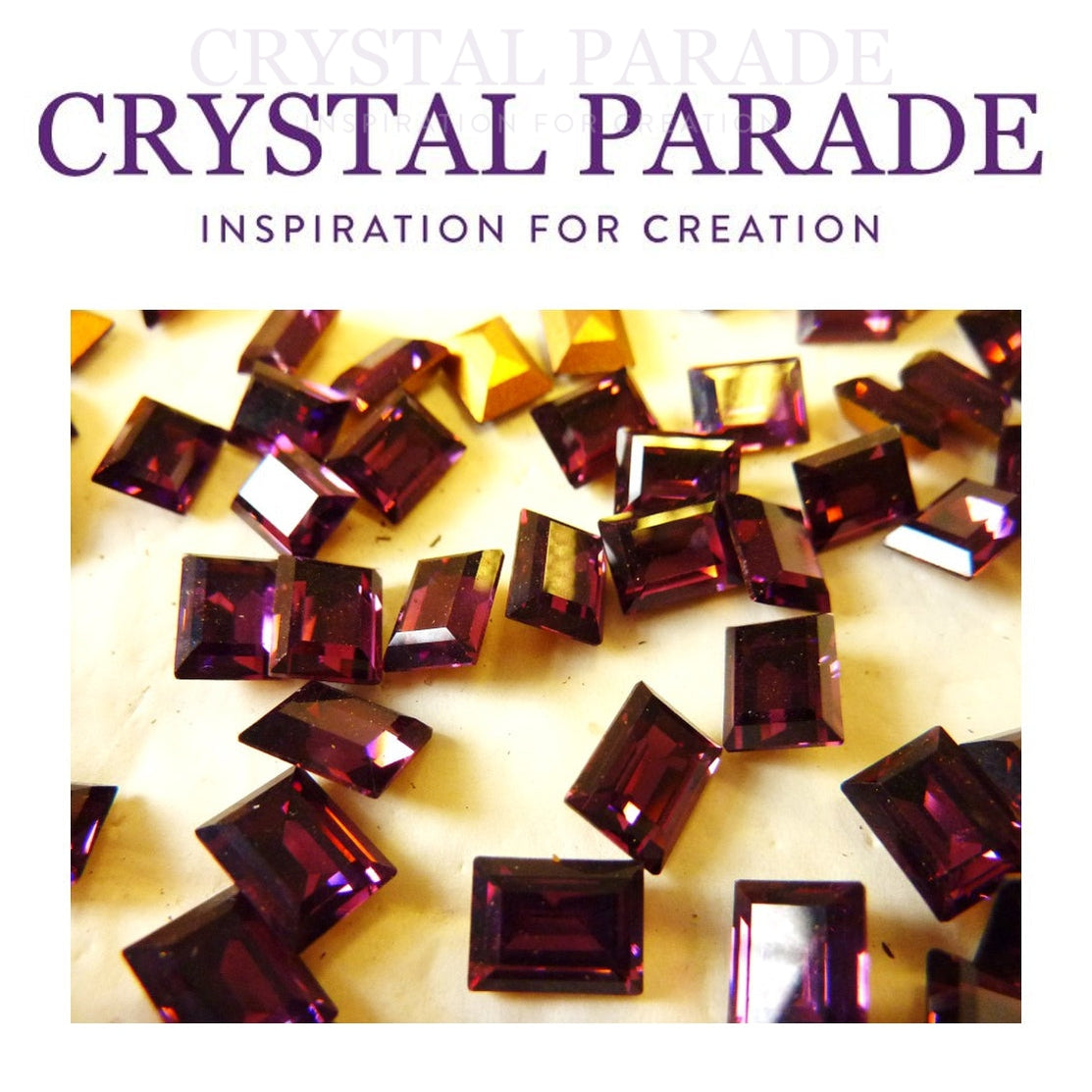 Swarovski 4510 Baguette Double Cut 8x6mm - Pack of 6 Amethyst