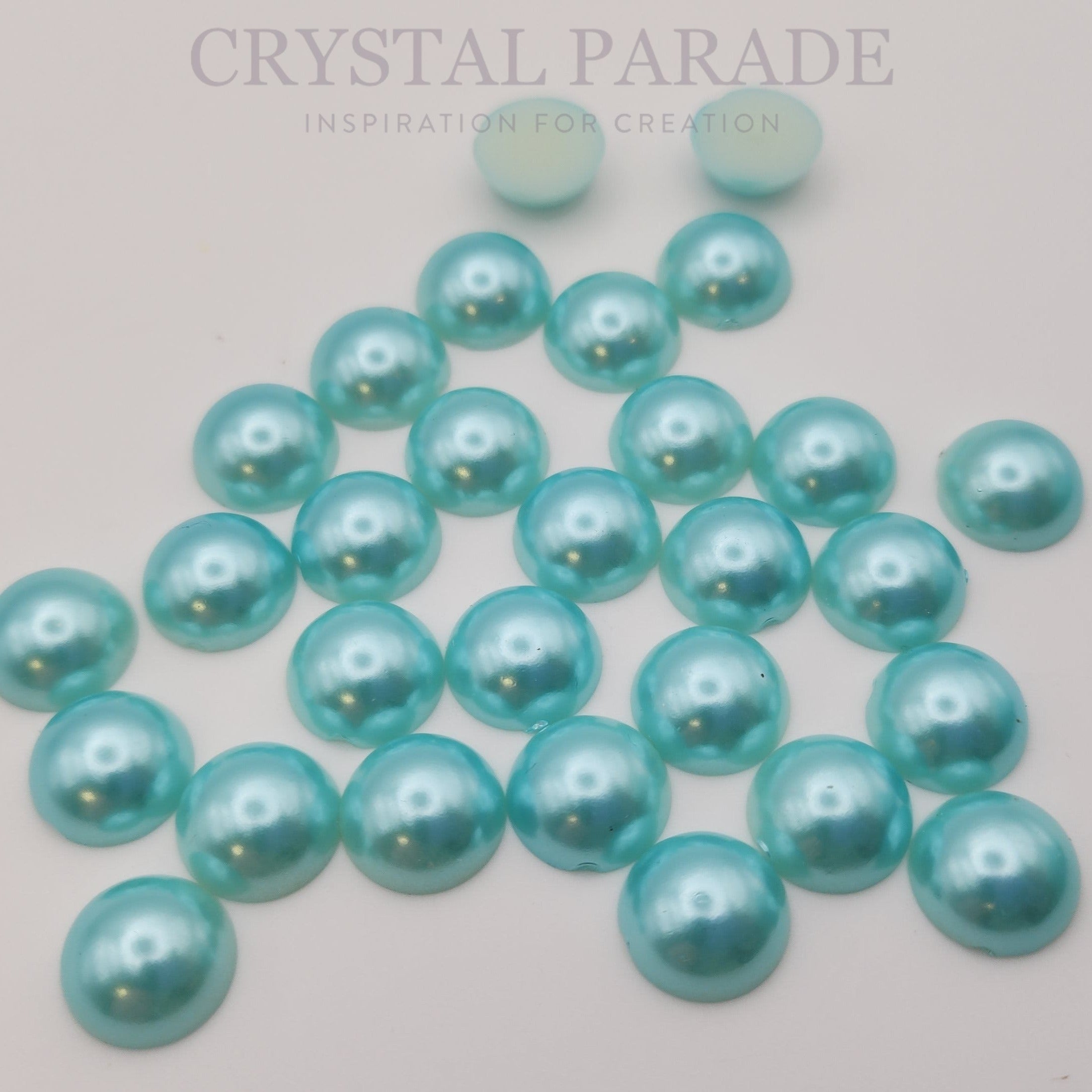 Limited Edition - Zodiac Flatback Pearls - Aquamarine (P14)