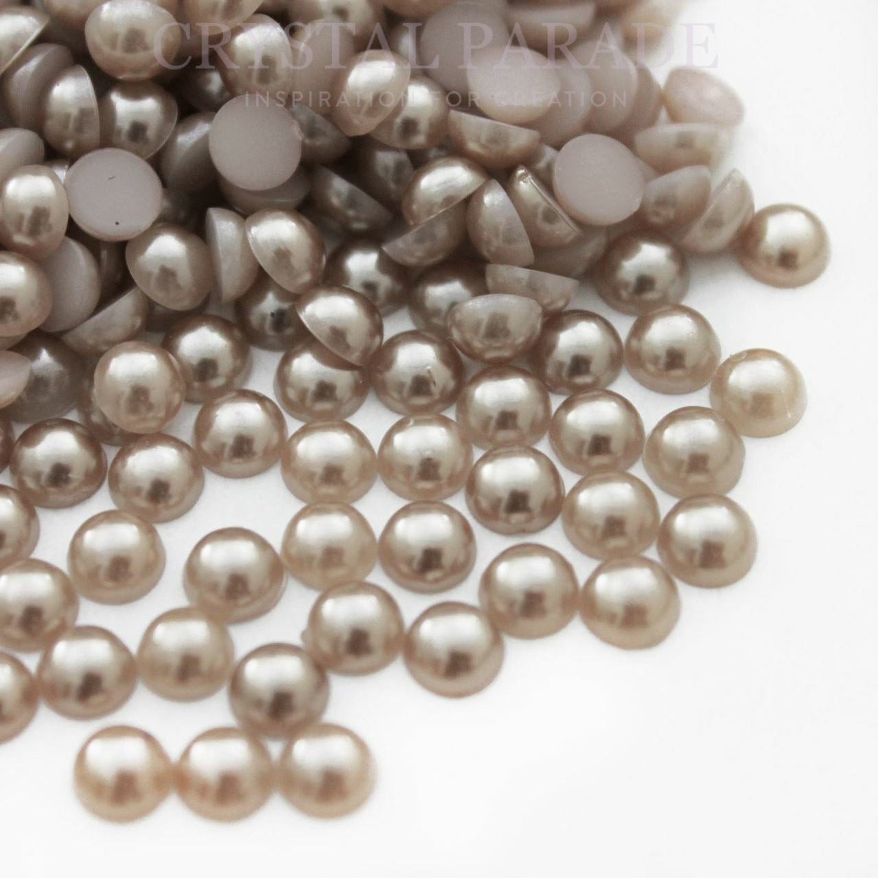 Limited Edition - Zodiac Flatback Pearls - Light Coffee (P19)