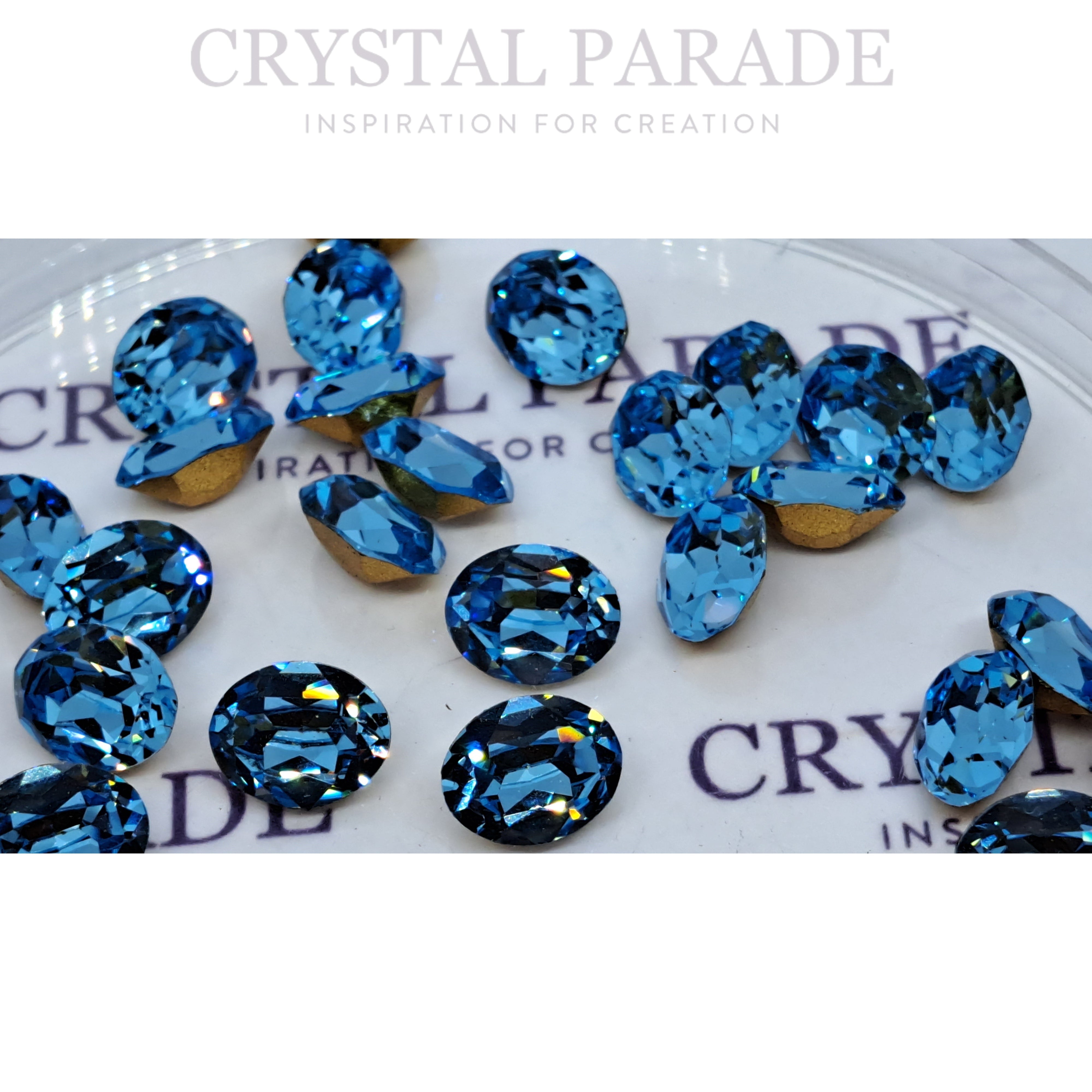 Swarovski 4120 Fancy Oval 10x8mm - Pack of 6 Aquamarine