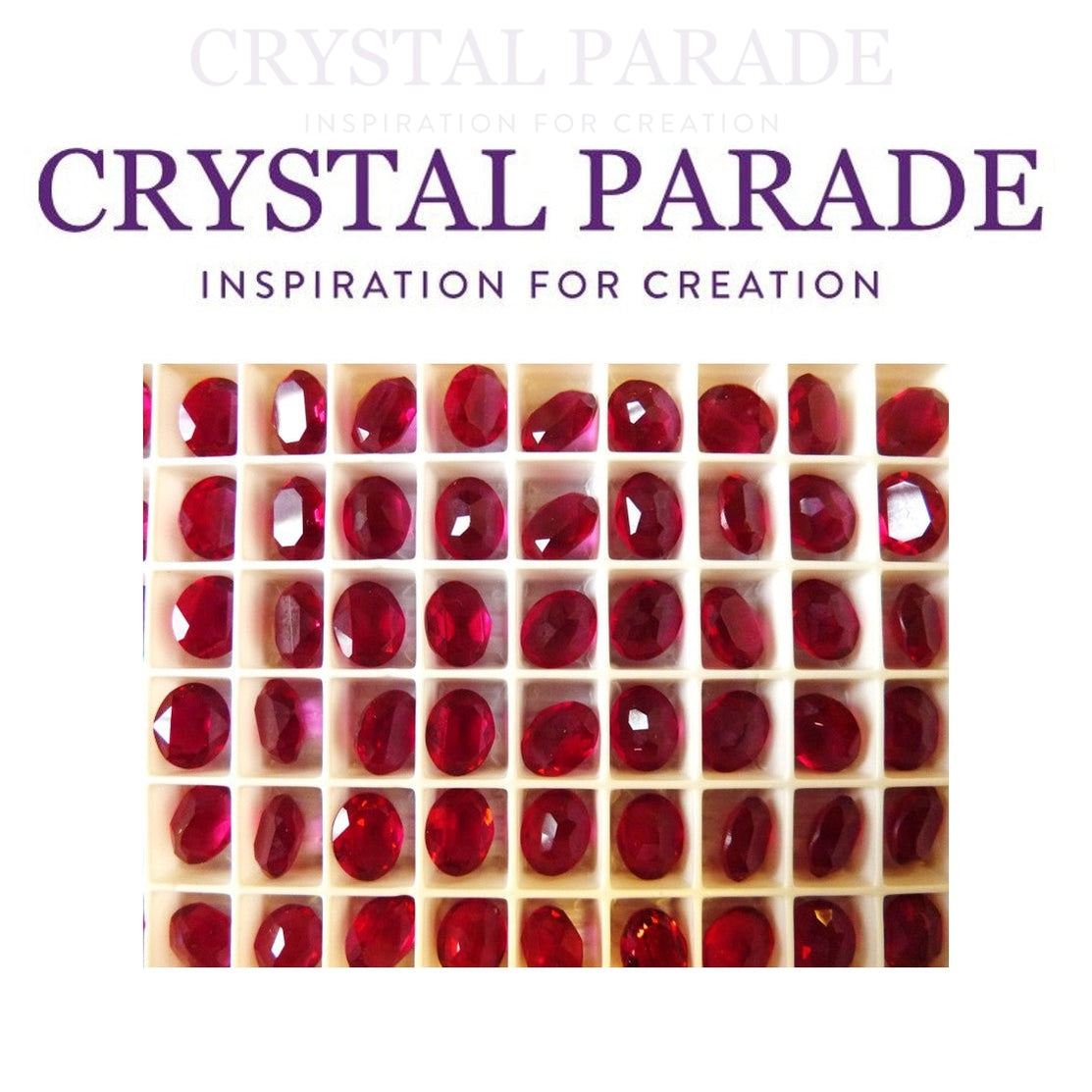 Swarovski 4120 Fancy Oval 10x8mm - Pack of 6 Ruby Unfoiled
