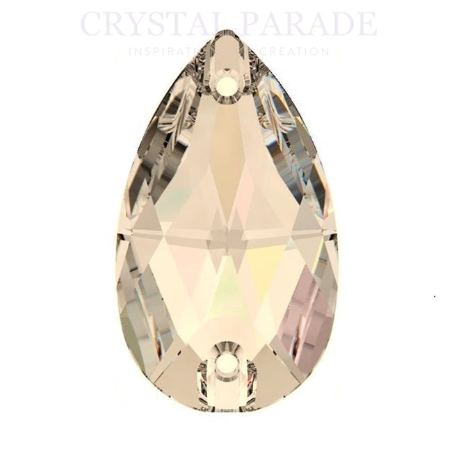 Zodiac Crystal Peardrop Sew on Stone - Golden Shadow