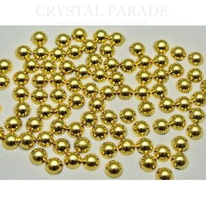 Zodiac Flatback Pearls - Mine Gold (P56)