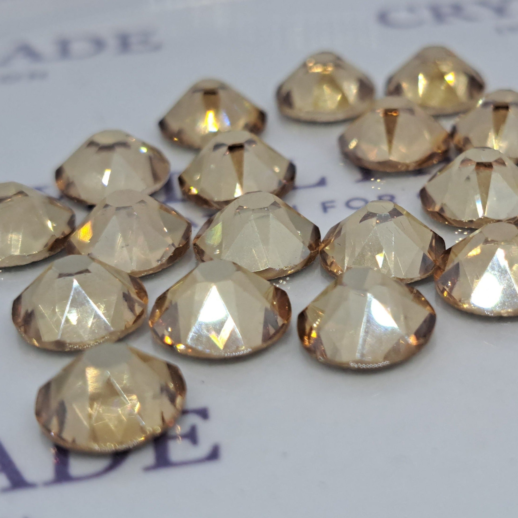 Zodiac Non Hotfix Crystals - Golden Shadow