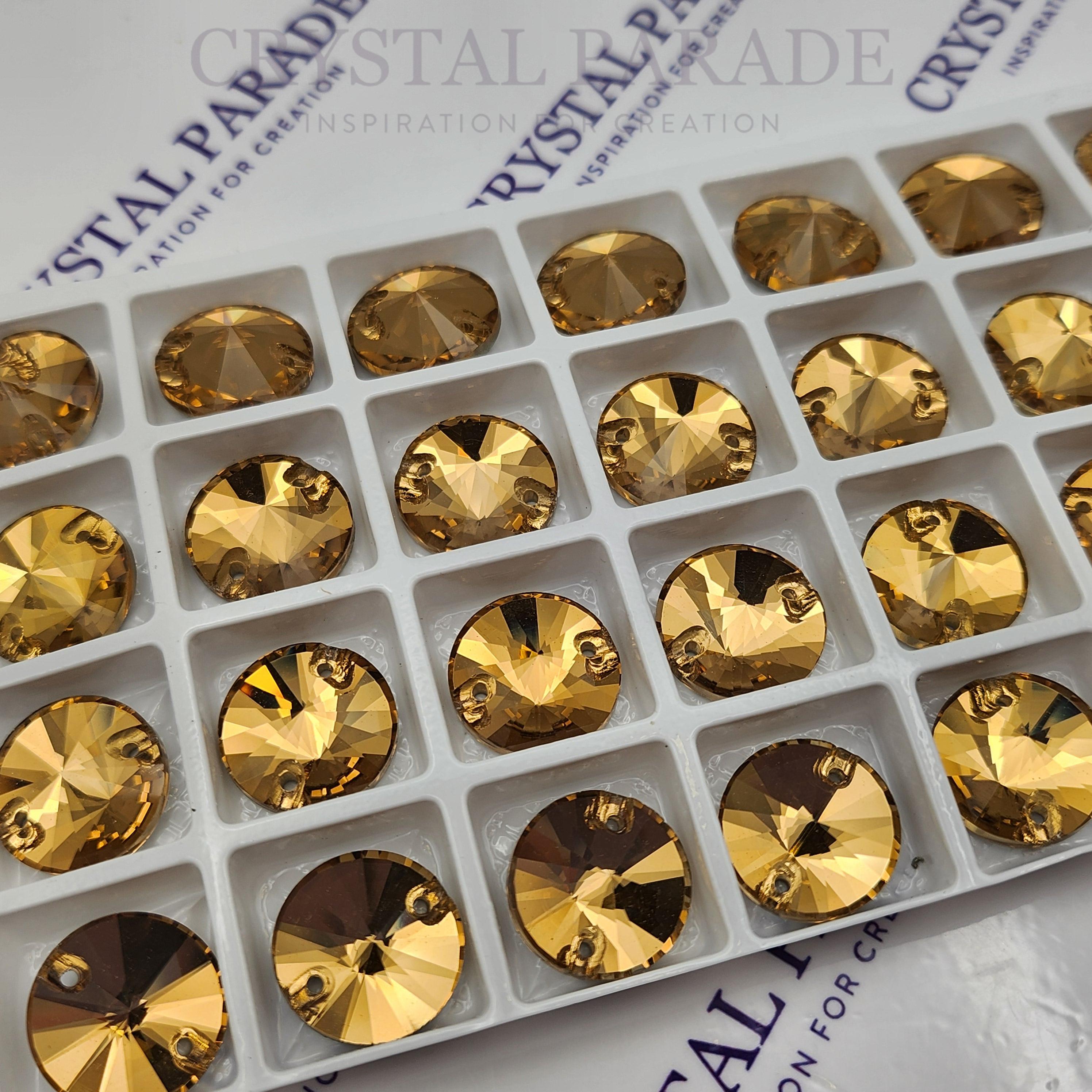 Limited Edition - Zodiac Rivoli Sew on Stone - Light Smoked Topaz