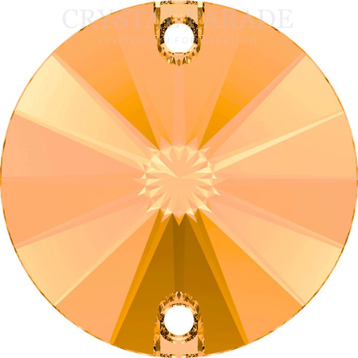 Limited Edition - Zodiac Rivoli Sew on Stone - Neon Orange