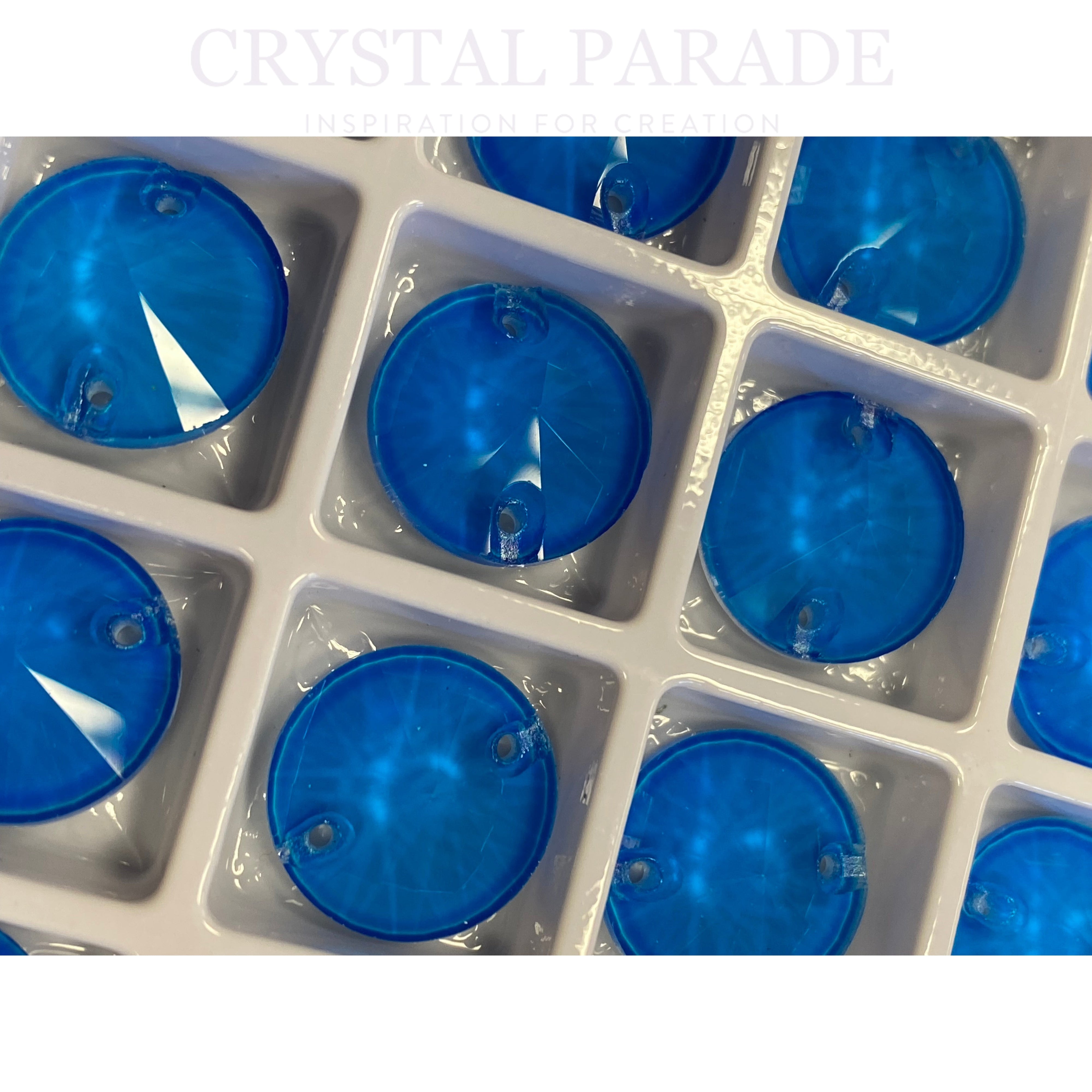 Limited Edition - Zodiac Rivoli Sew on Stone - Neon Sapphire Blue