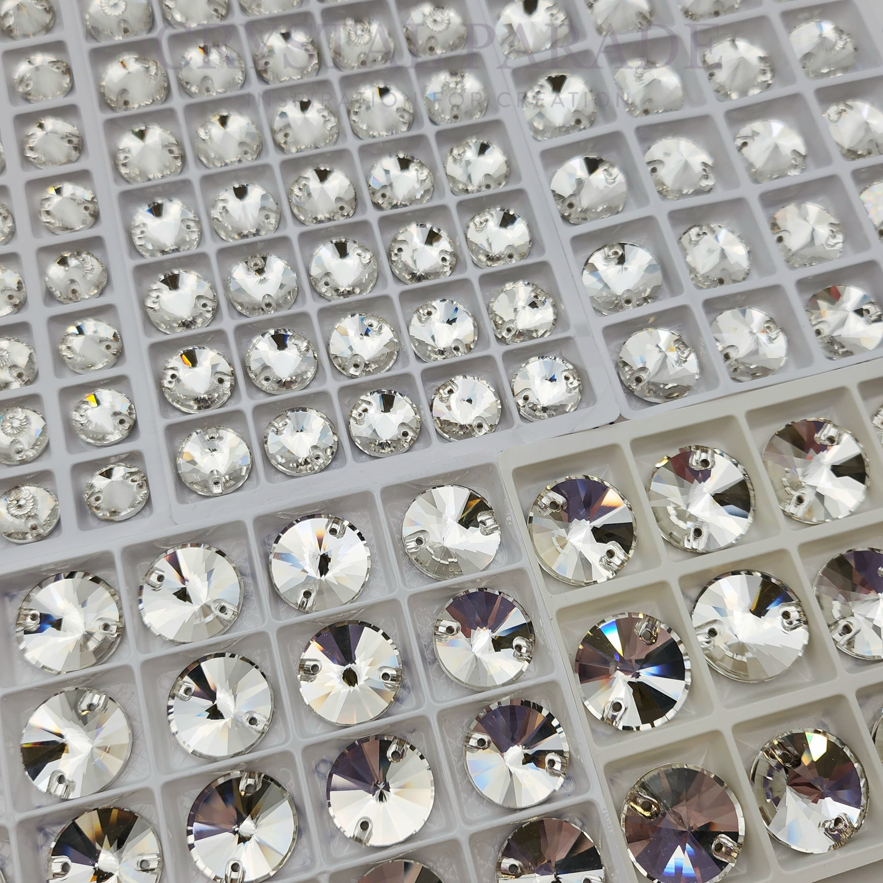 Zodiac Rivoli Sew on Stone - Clear