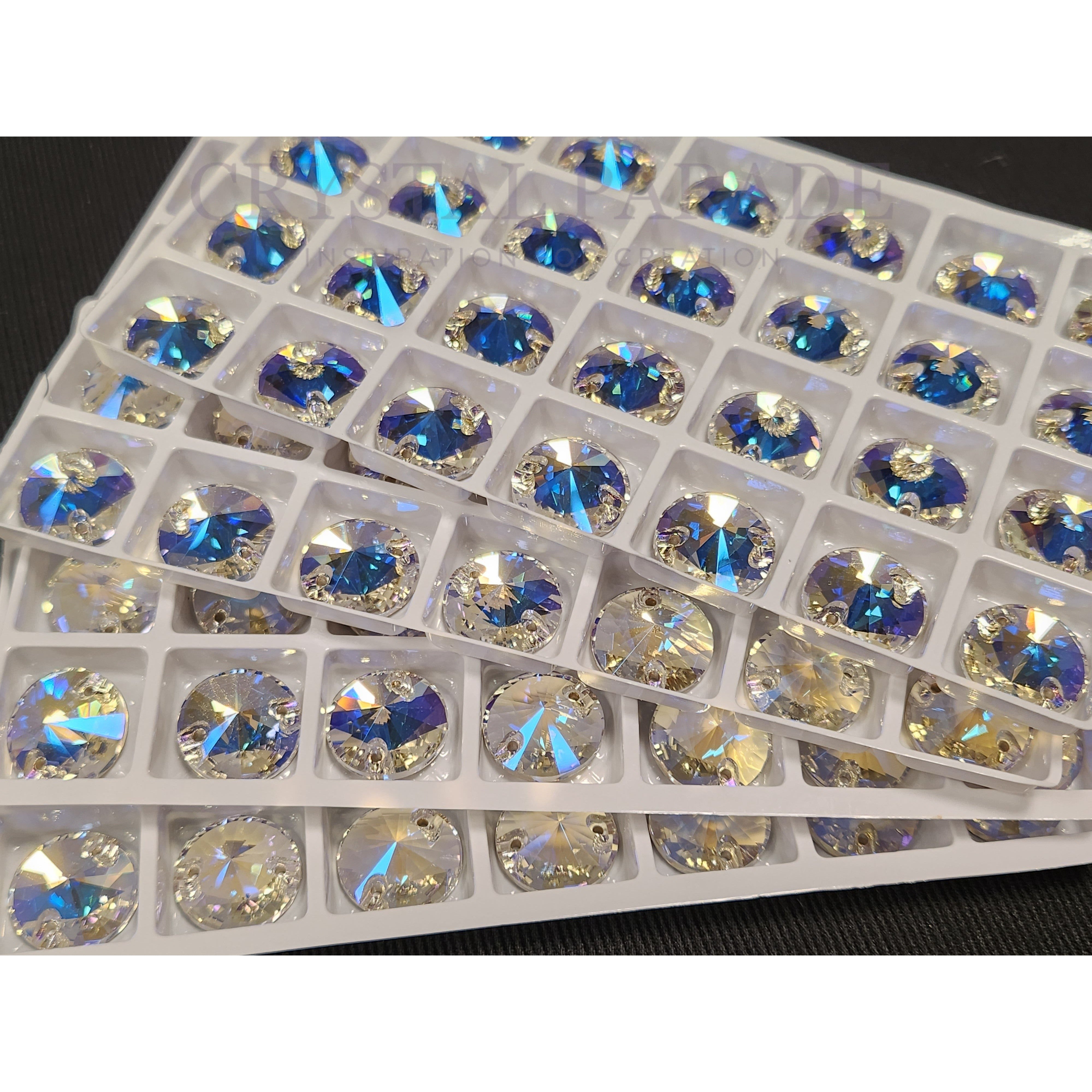 Zodiac Rivoli Sew on Stone - Moonlight