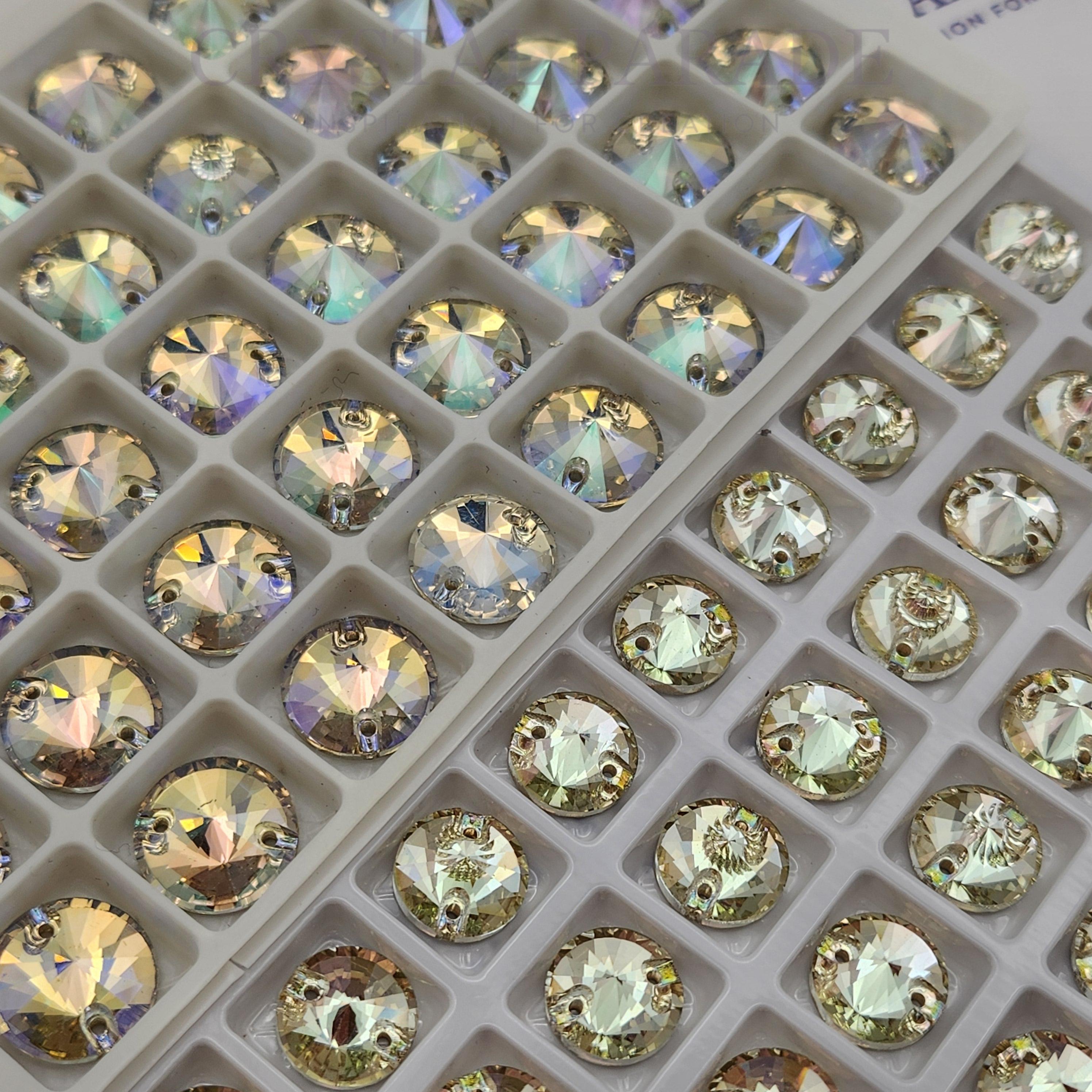 Limited Edition - Zodiac Rivoli Sew on Stone - Luminous Green